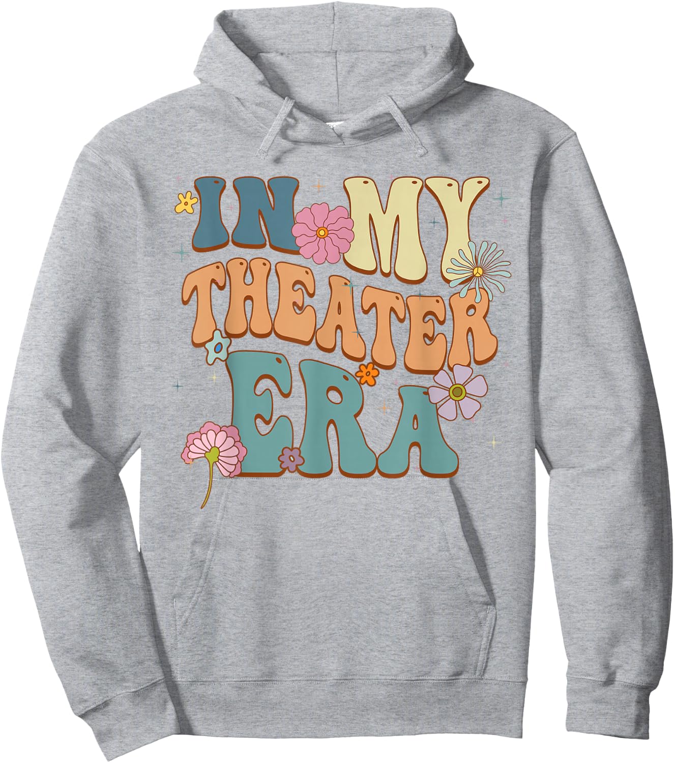 In My Theater Era Theater Lover Acting Teacher Girl Groovy Hoodie - Hoodie | Ash