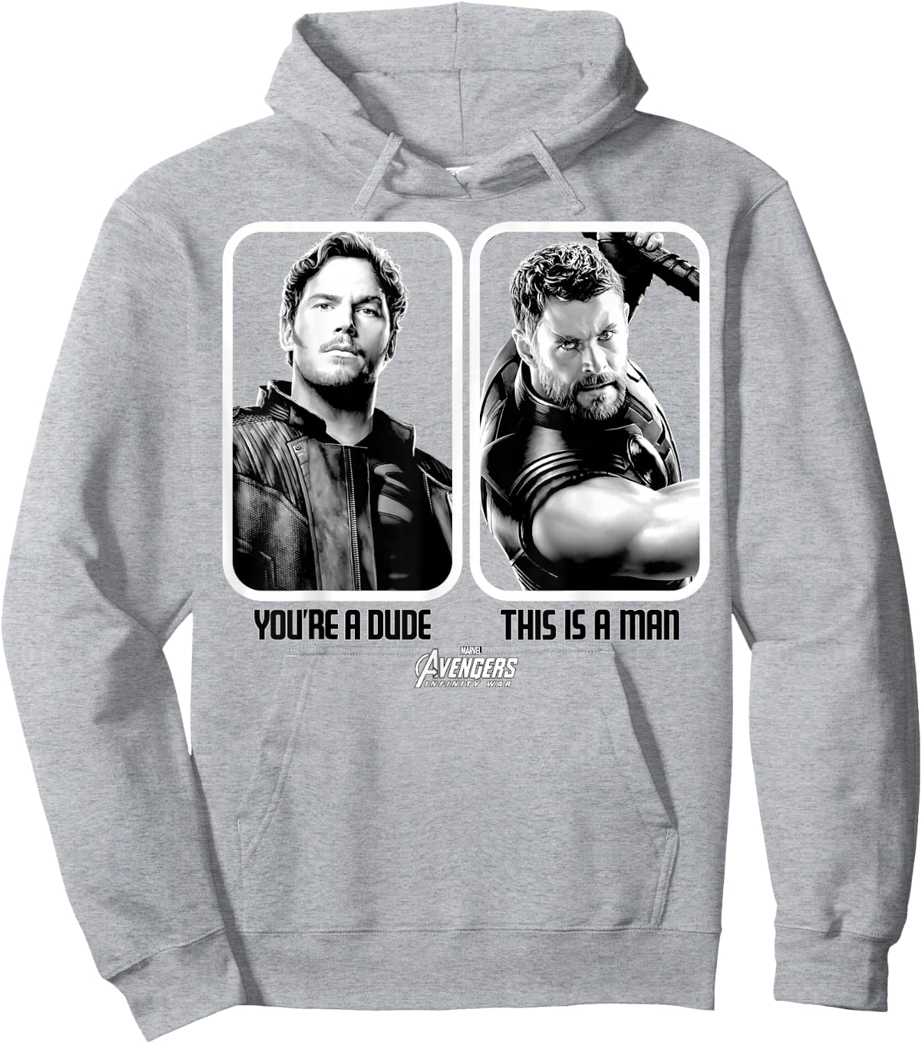 Marvel Infinity War Star-Lord Thor is A Man Graphic Hoodie - Hoodie | Ash