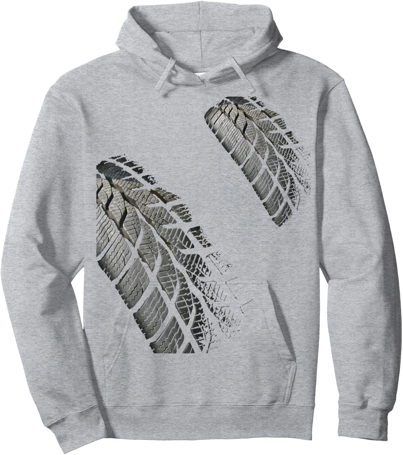 Tire Track Of Dirt Racing Car Bike SkidMark Motocross Hoodie - Hoodie | Ash