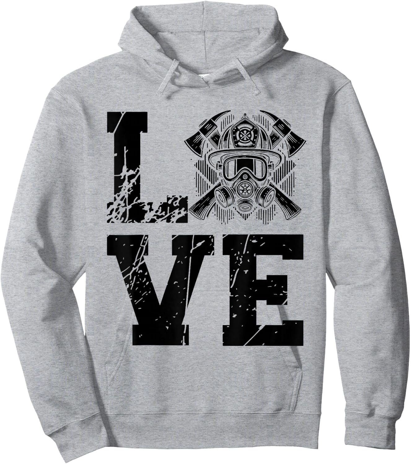 Firefighter Firefighter Funny Design Great Family Flag Hoodie - Hoodie | Ash