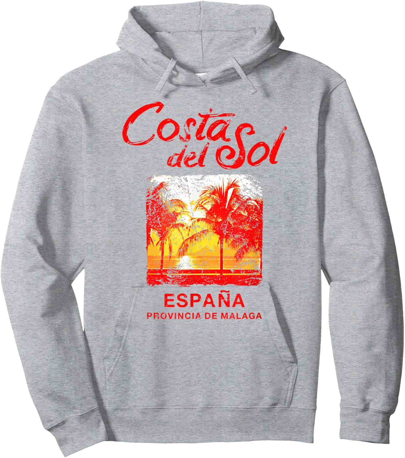 Spain Costa Del Sol Vintage Malaga ESPANA Retro Hoodie - Hoodie | Ash