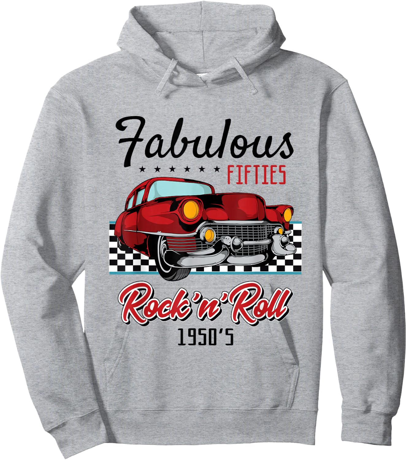 50s Rockabilly Vintage 1950s Clothing Men Hoodie - Hoodie | Ash