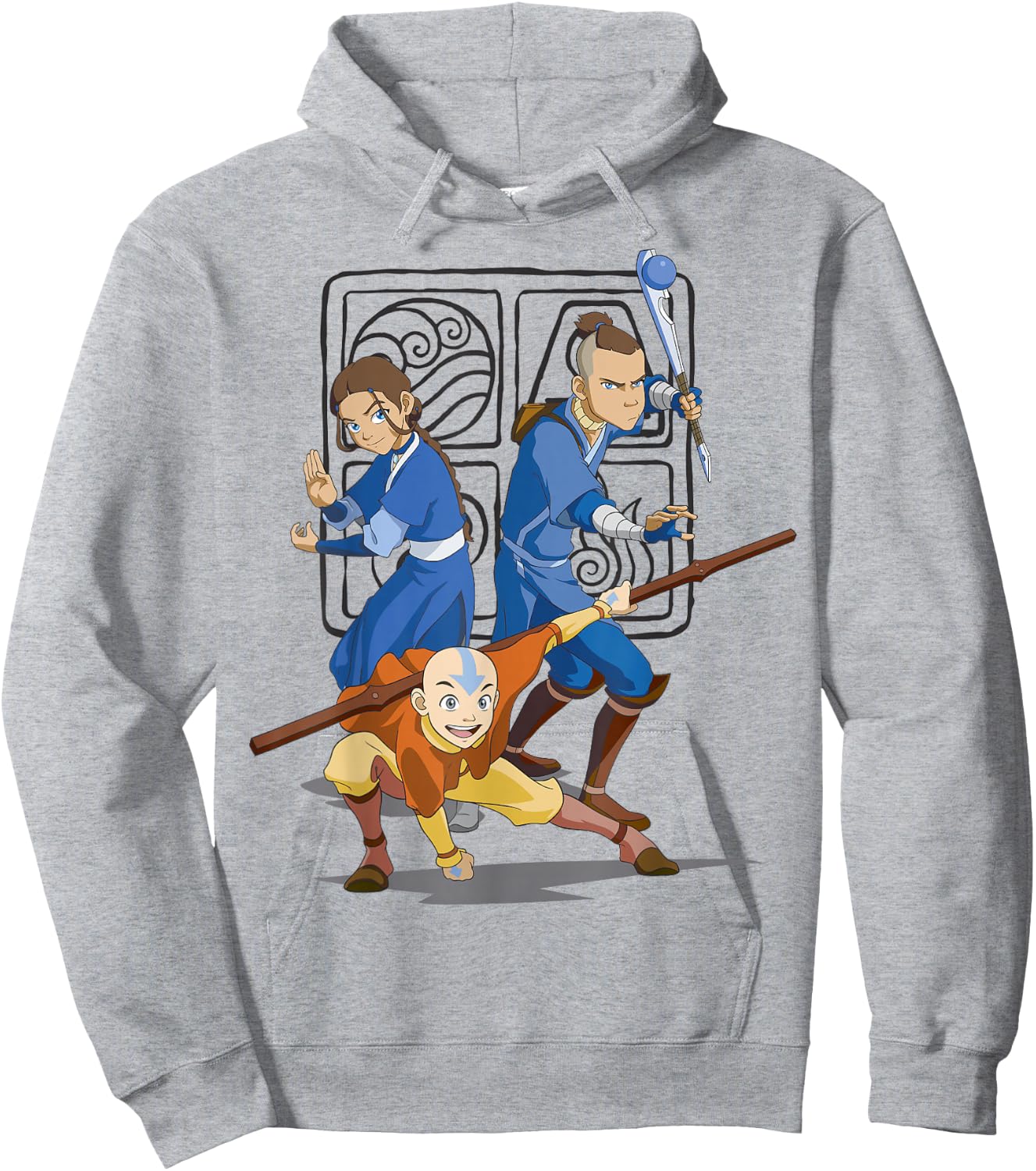 Avatar: The Last Airbender Action Group Shot Hoodie - Hoodie | Ash