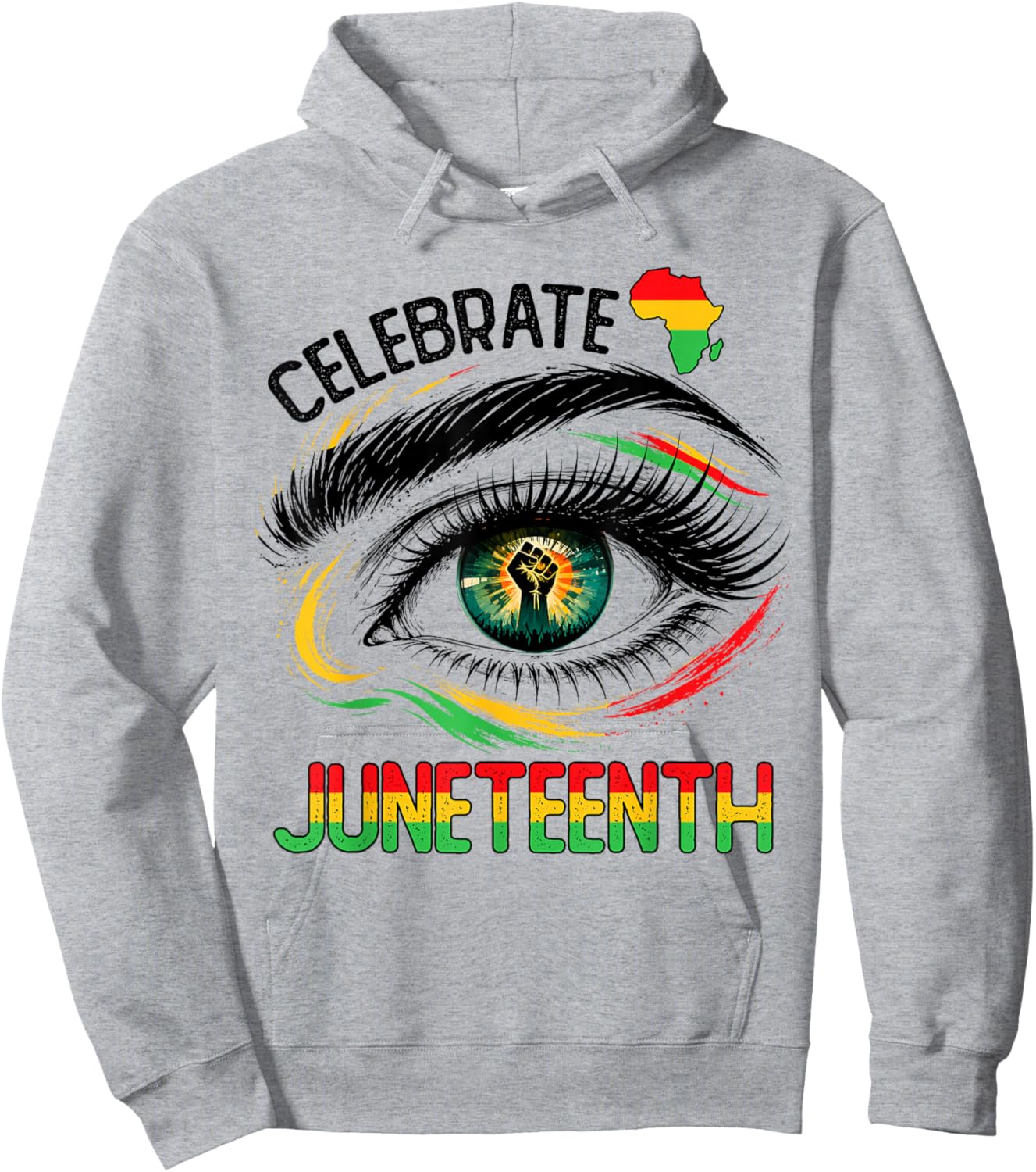 Celebrate Juneteenth 1865 Black African Afro Men Women Kids Hoodie - Hoodie | Ash