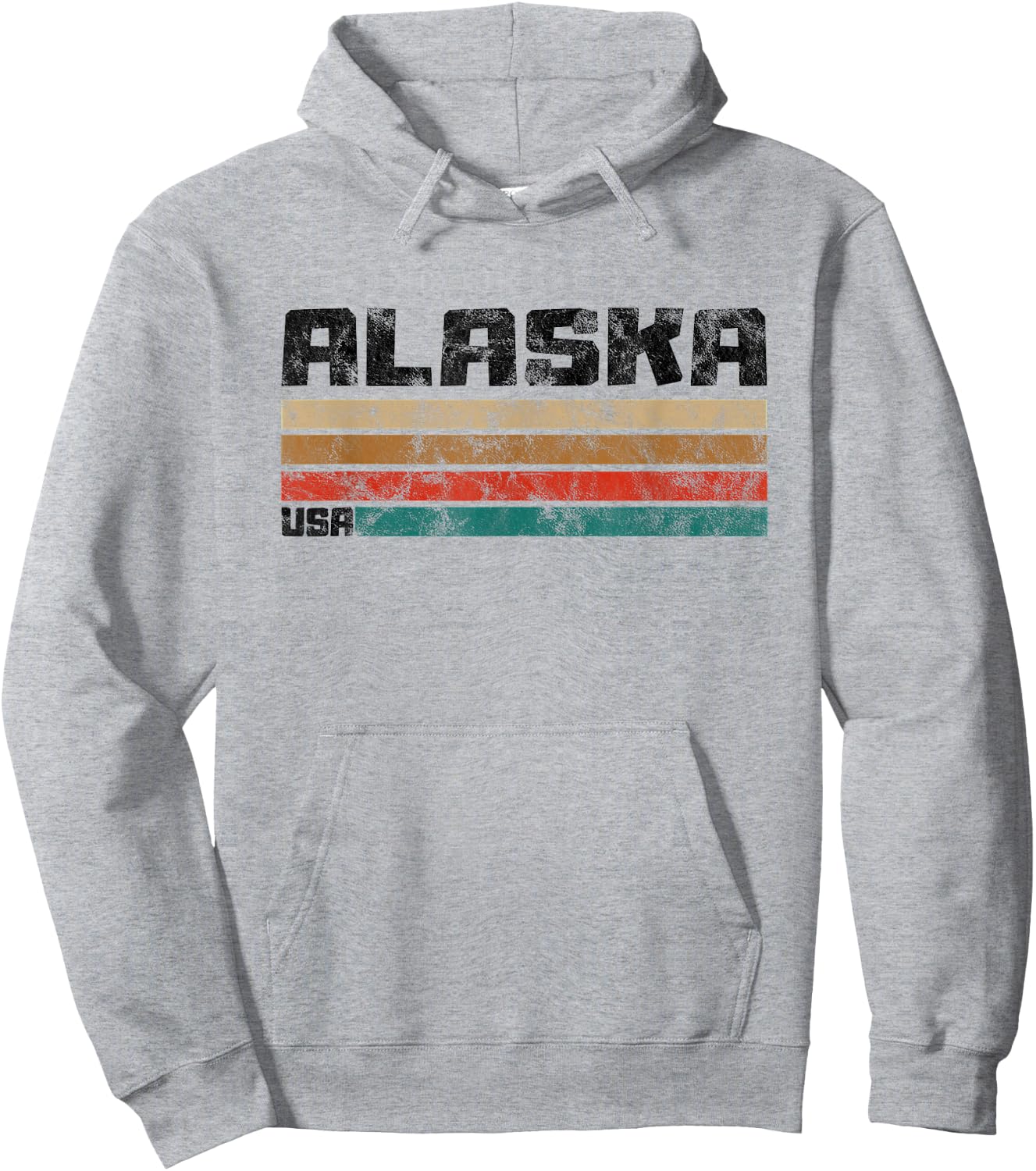 Alaska AK Retro Vintage Shirt Gift Men Women Kids Hoodie - Hoodie | Ash