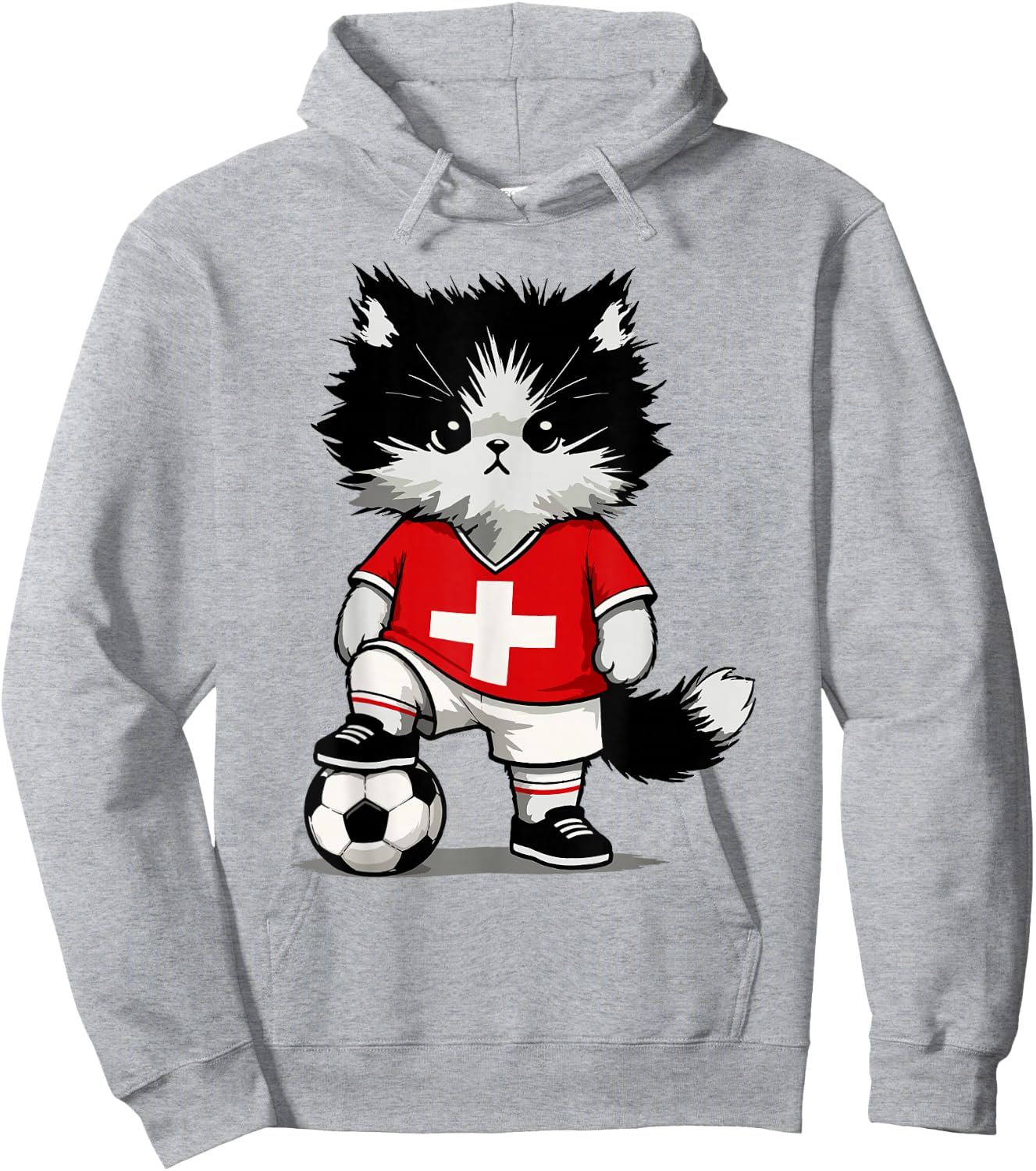 Swiss Flag Men Women Kids Switzerland Hoodie - Hoodie | Ash