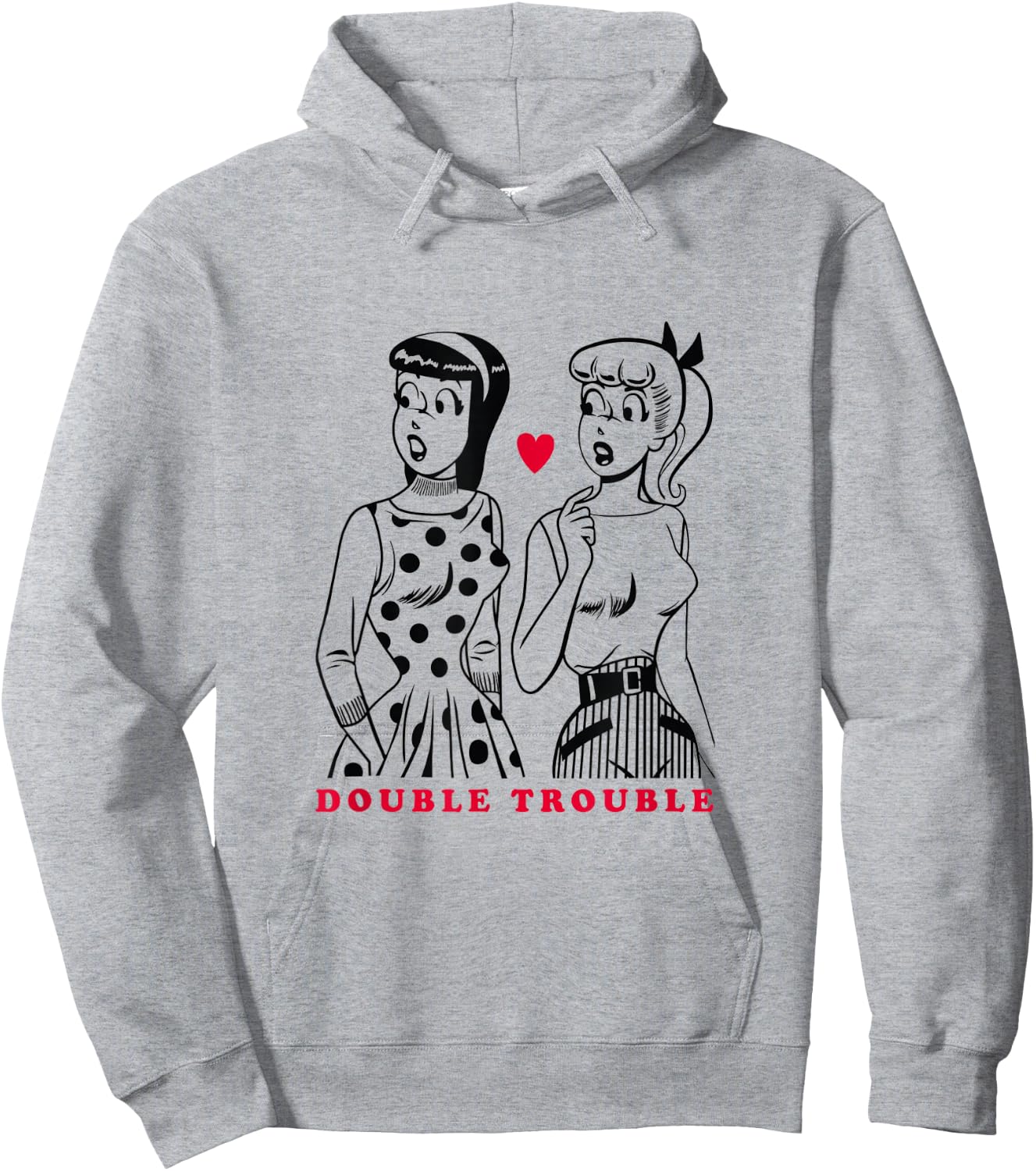 Double Trouble Betty and Veronica Hoodie - Hoodie | Ash