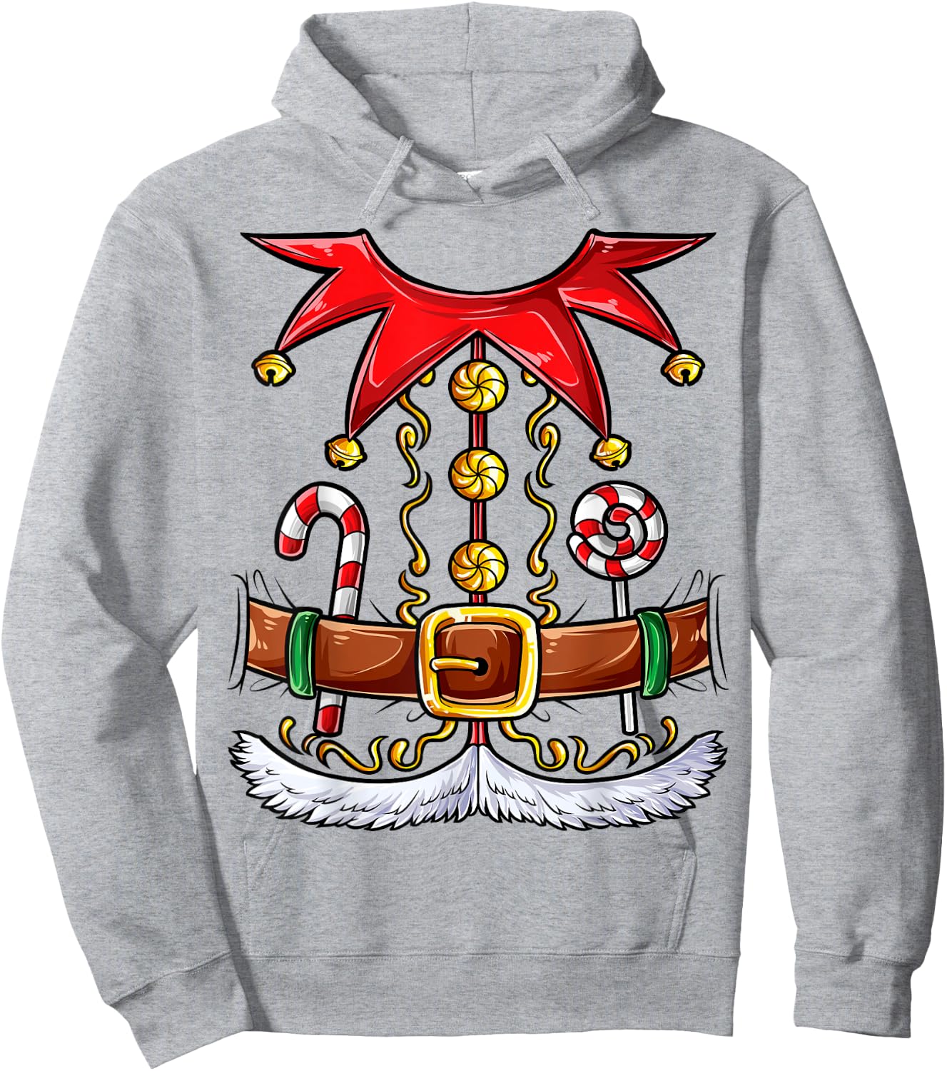 Elf Costume Christmas Elves Boys Girls Funny Xmas Holiday Hoodie - Hoodie | Ash