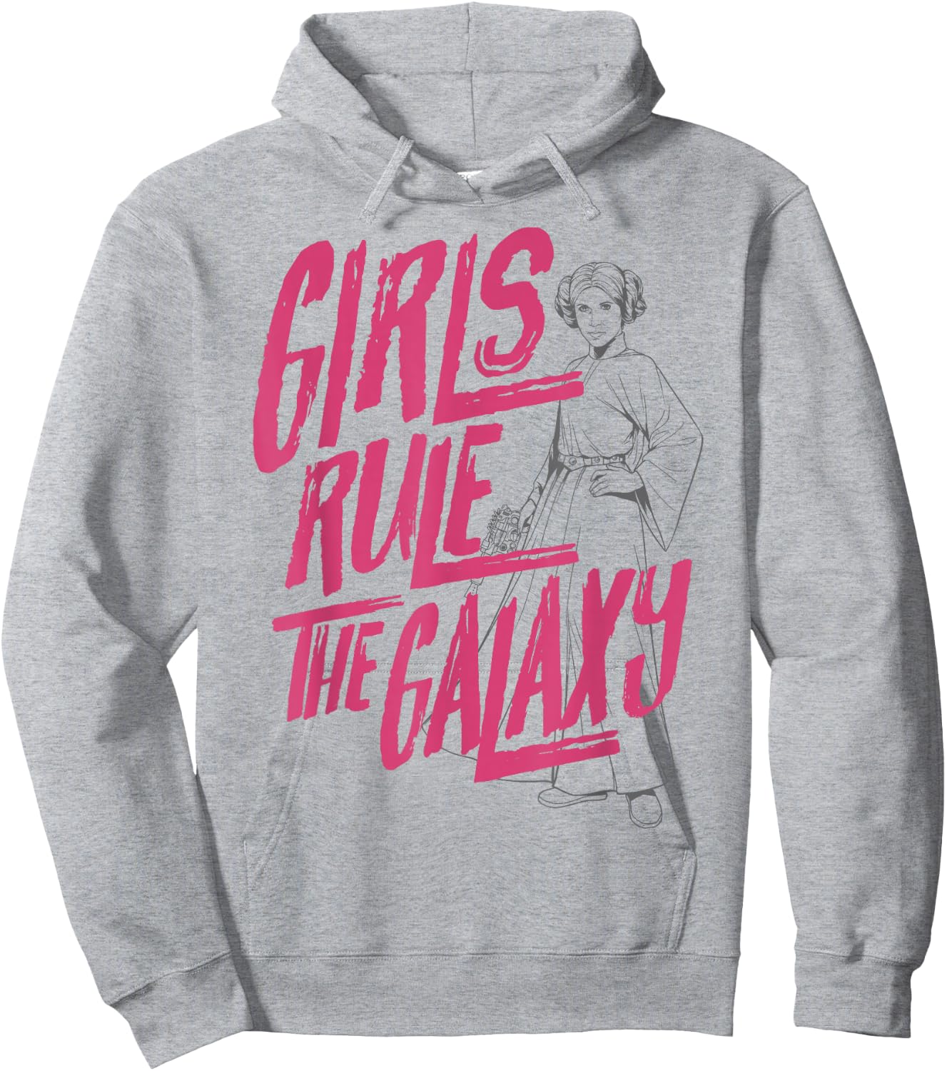 Star Wars Princess Leia Girls Rule The Galaxy Hoodie - Hoodie | Ash