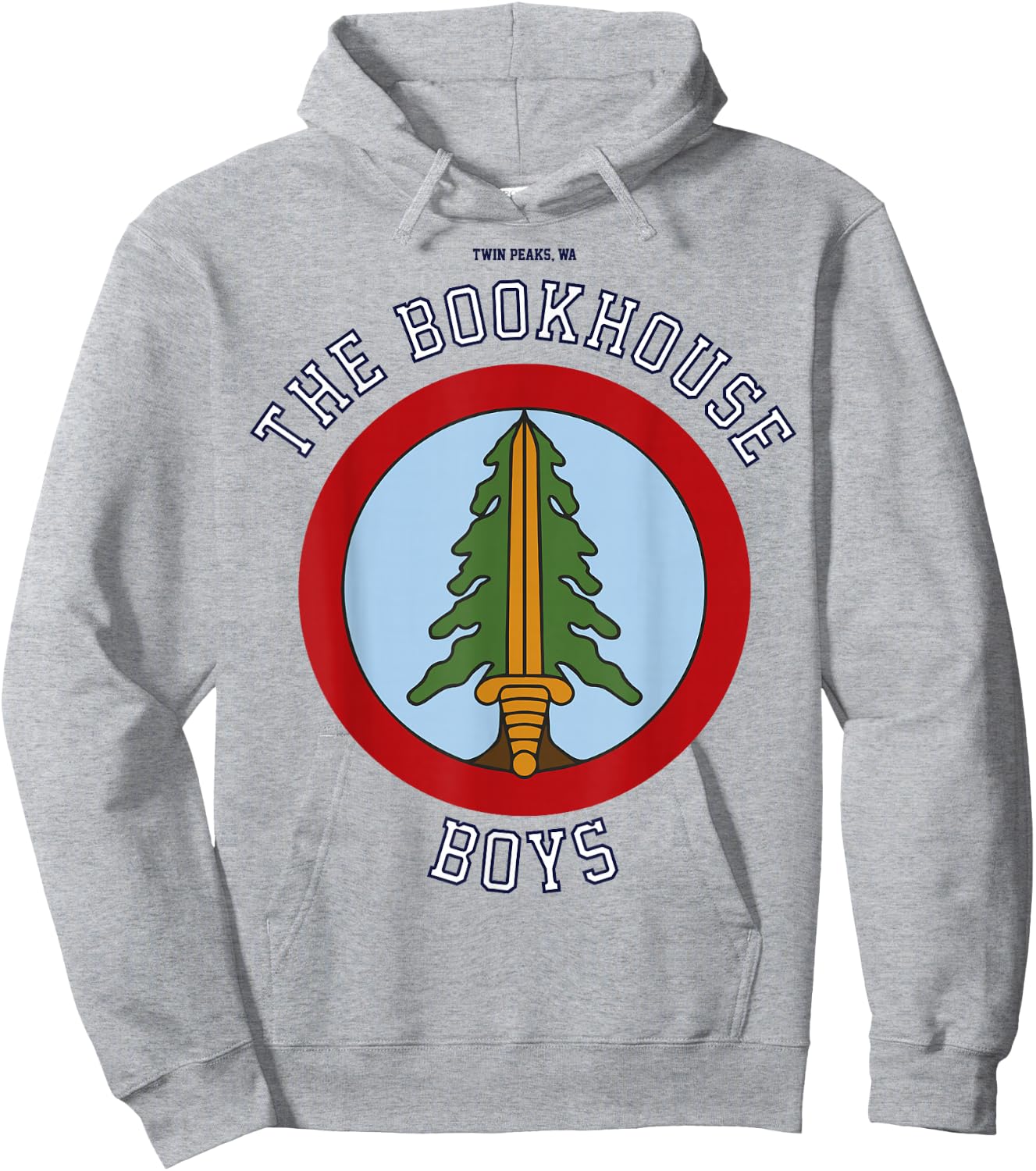 Twin Peaks Bookhouse Boys Circle Logo Graphic Hoodie - Hoodie | Ash
