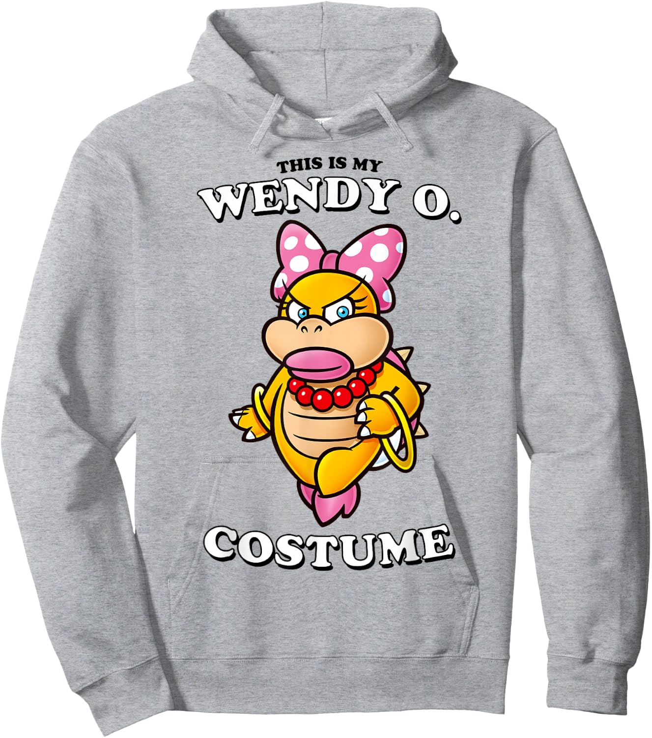 Super Mario Bros Halloween This Is My Wendy O. Costume Hoodie - Hoodie | Ash