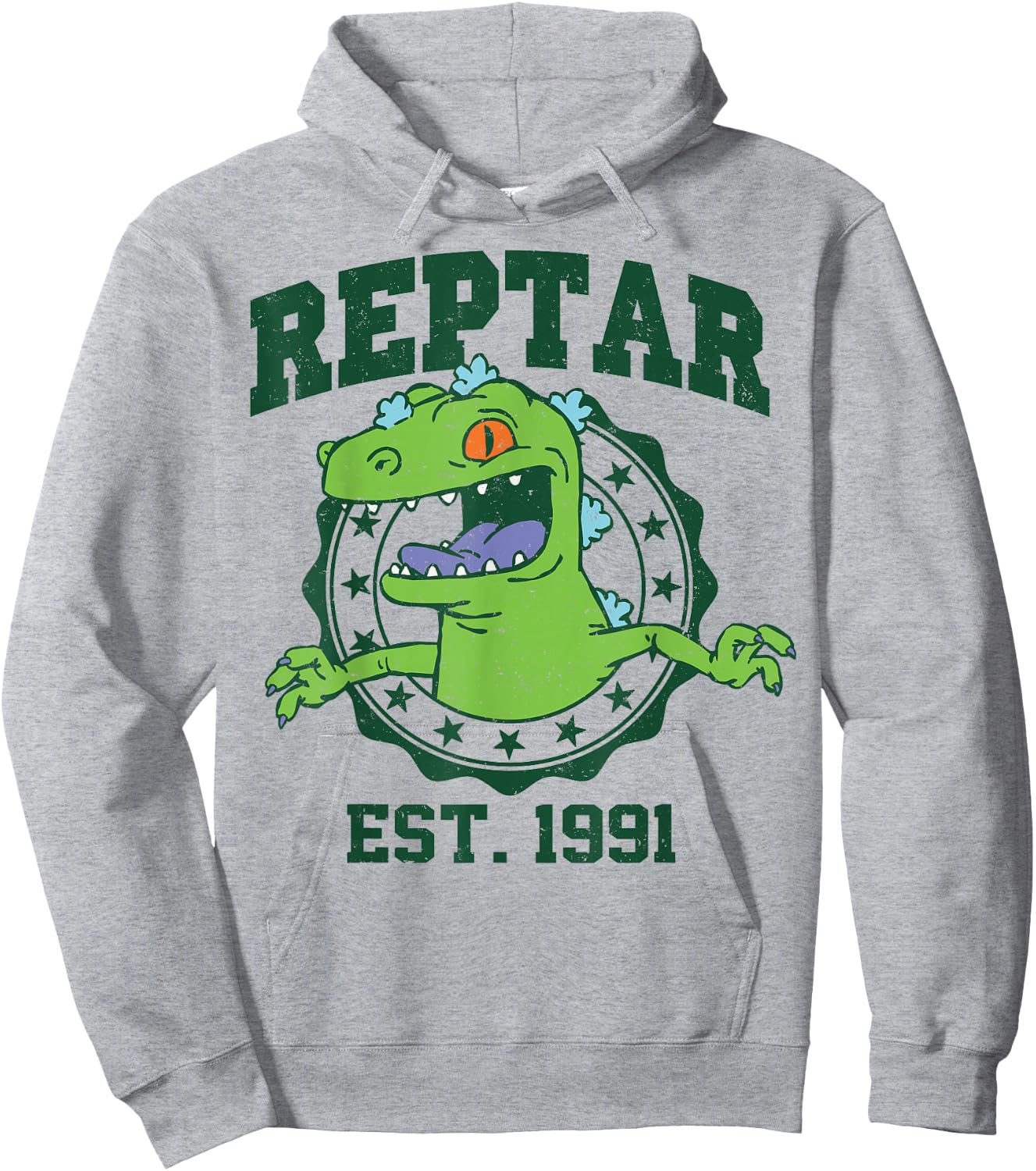 Nickelodeon Reptar Est 1991 Hoodie - Hoodie | Ash