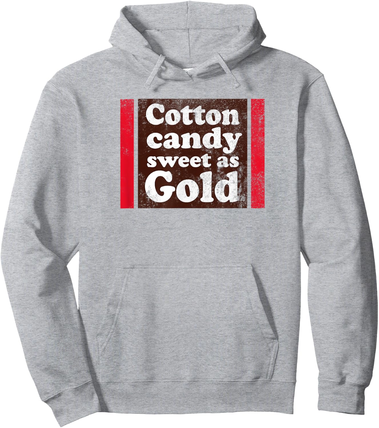 Cotton Candy Sweet as Gold | Funny Distressed Hoodie - Hoodie | Ash