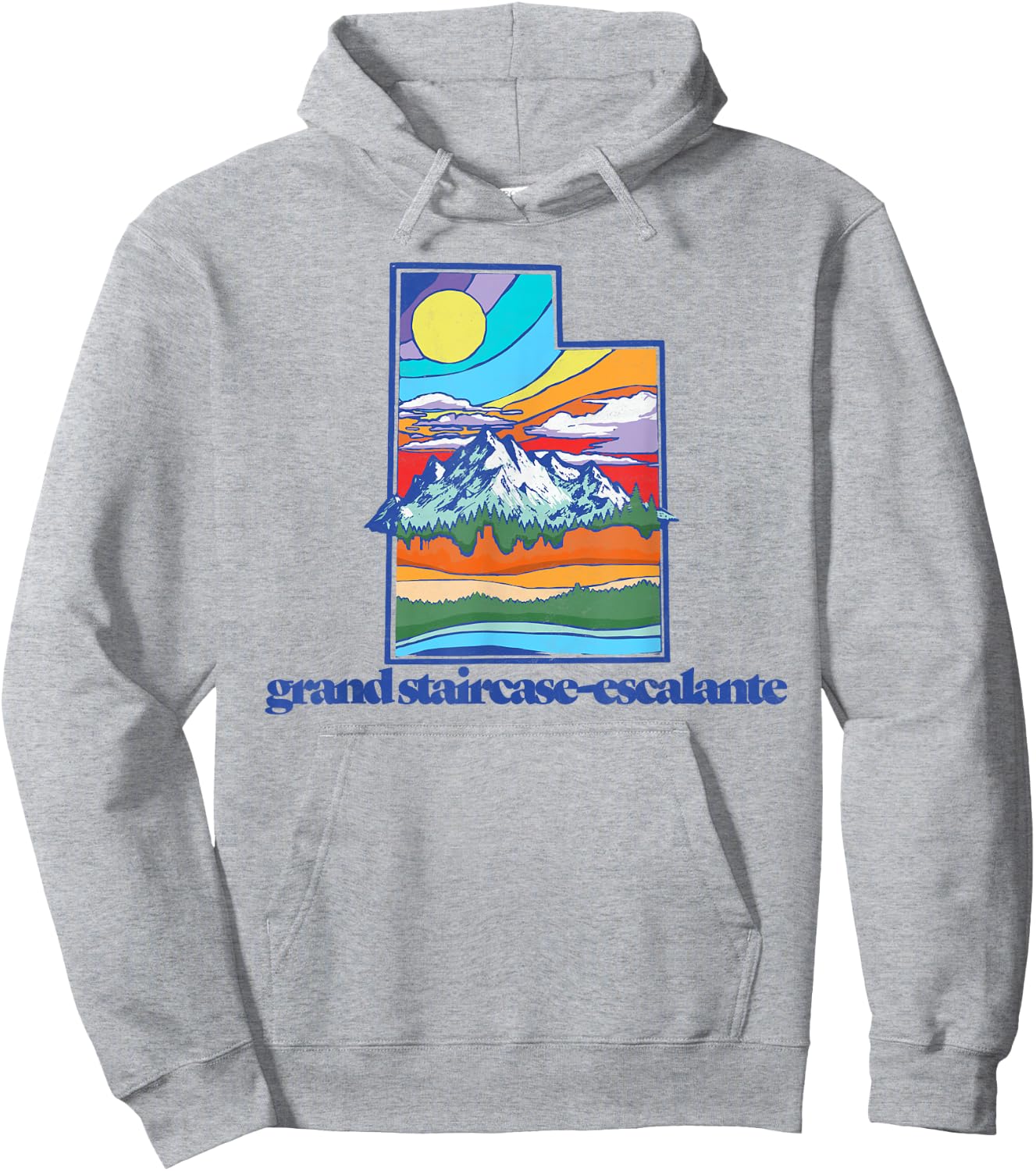 Grand Staircase-Escalante Utah Vintage Nature Outdoor Hoodie - Hoodie | Ash