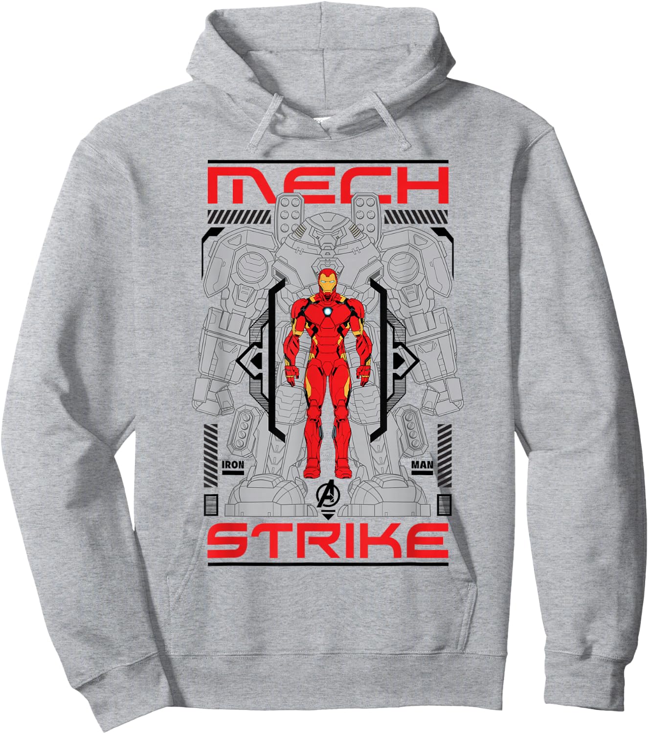 Marvel Avengers Mech Strike Iron Man Hoodie - Hoodie | Ash