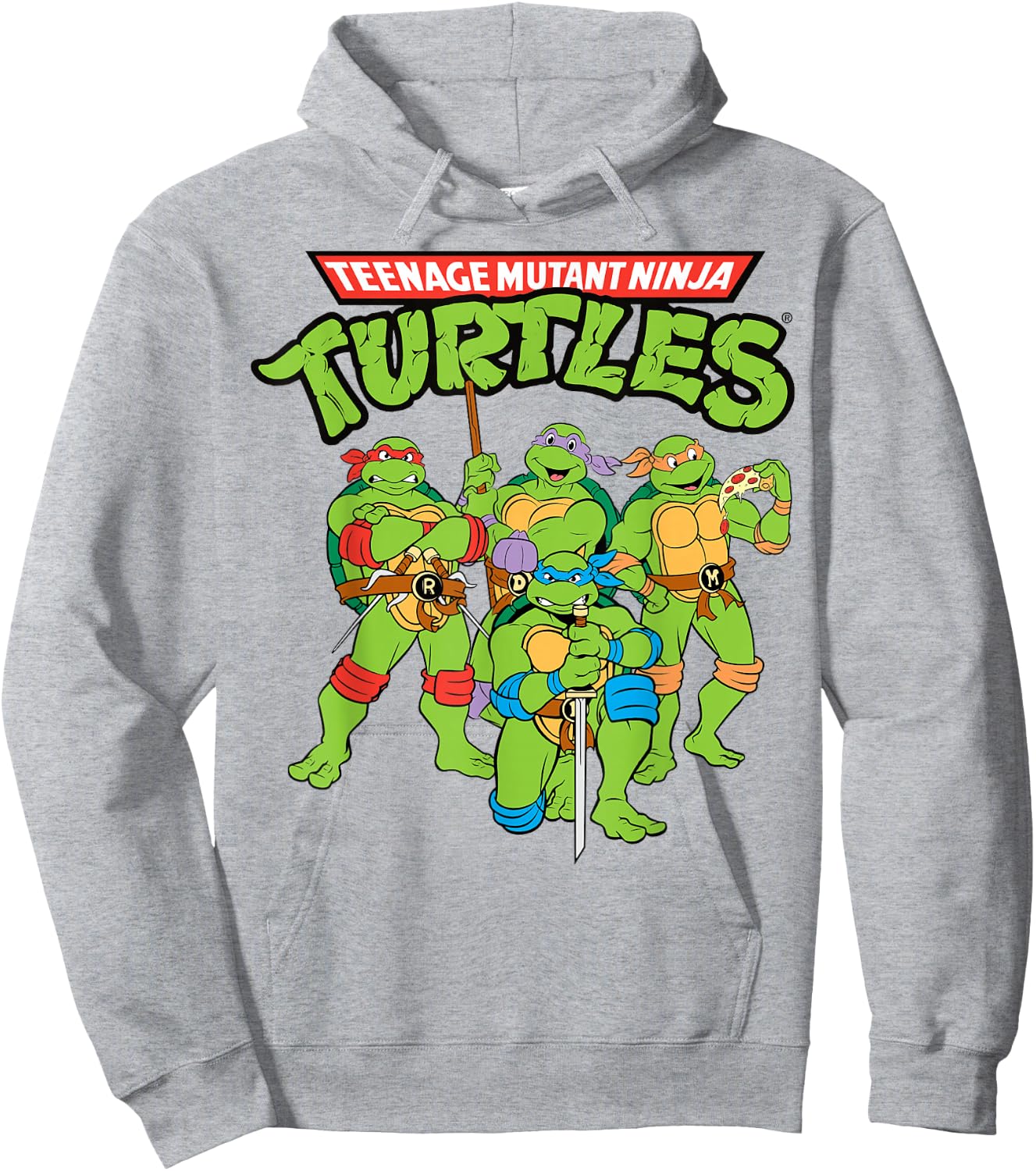 Teenage Mutant Ninja Turtles Group Hoodie - Hoodie | Ash