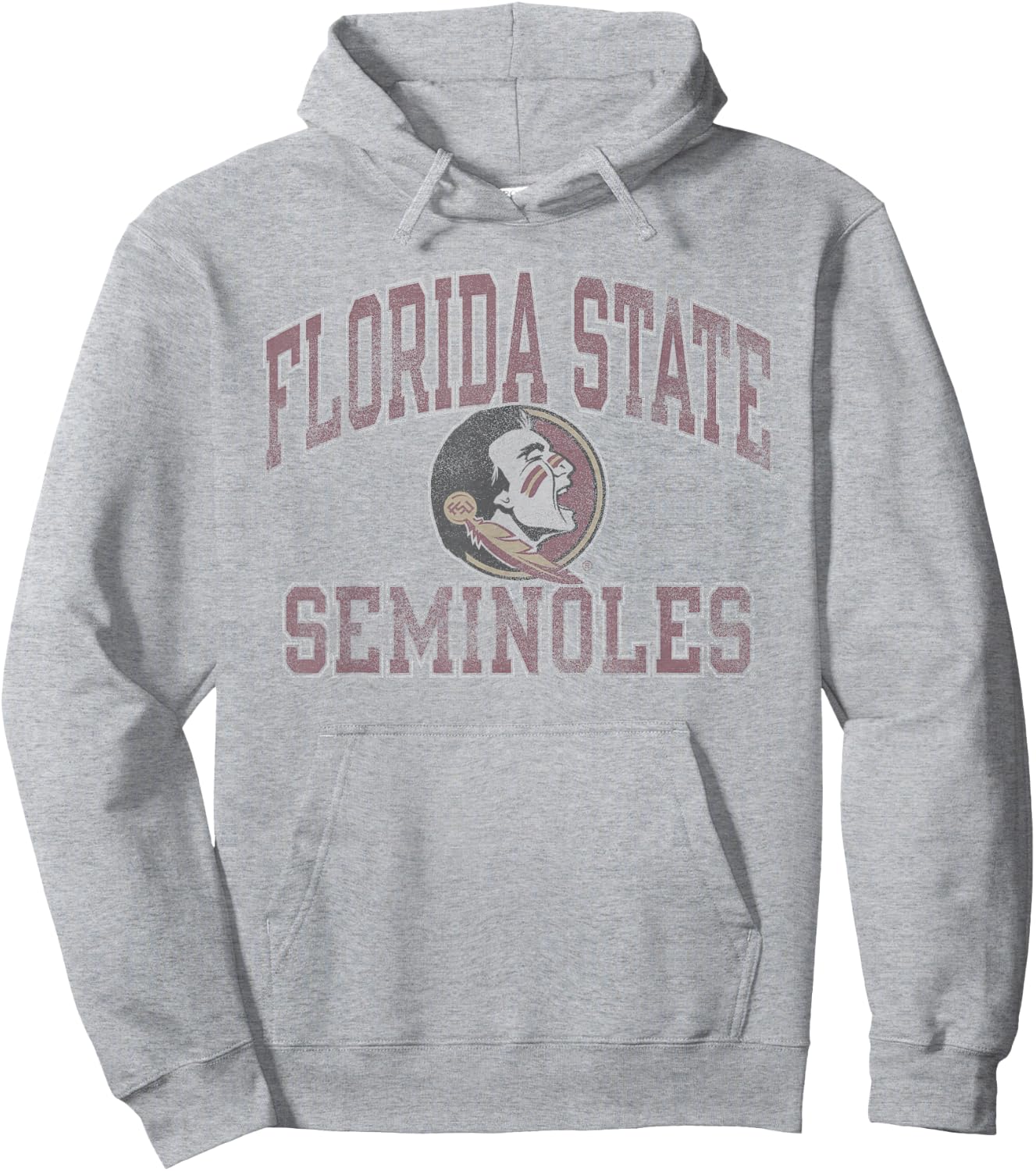 Florida State Seminoles Vintage Worn Officially Licensed Hoodie - Hoodie | Ash
