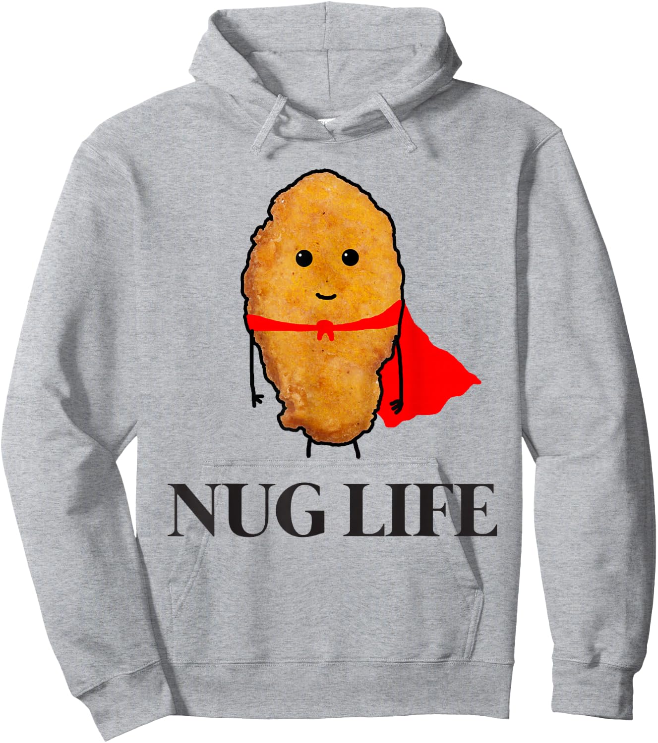 Chicken Nugget Shirt, Nug Life Women Kid's Hoodie - Hoodie | Ash