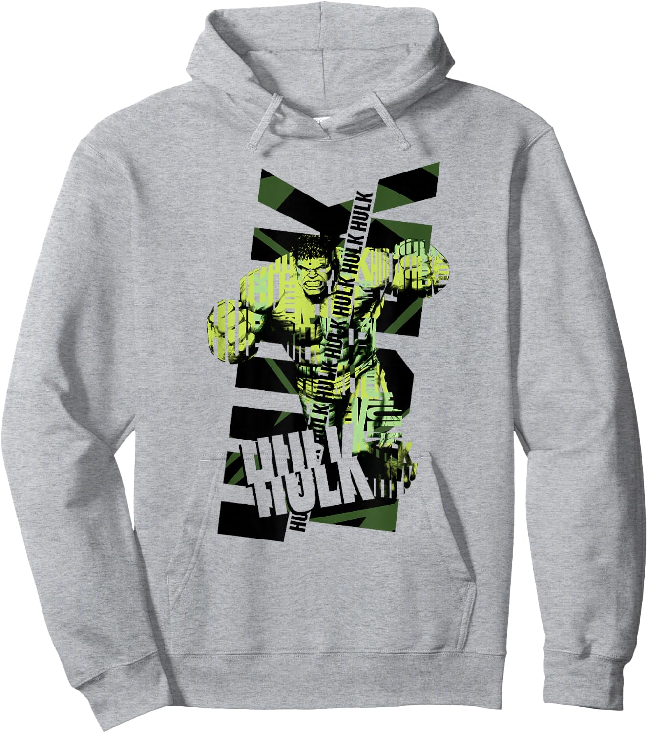 Marvel The Incredible Hulk Lettering Hoodie - Hoodie | Ash