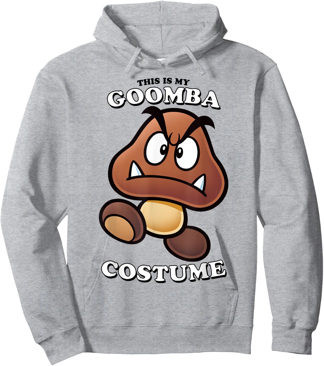 Super Mario Bros Halloween This Is My Goomba Costume Hoodie - Hoodie | Ash