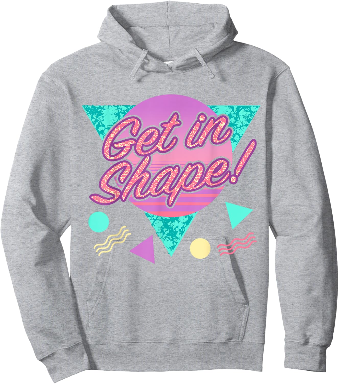 Get in Shape Retro 80s Workout Clothes Costume Hoodie - Hoodie | Ash