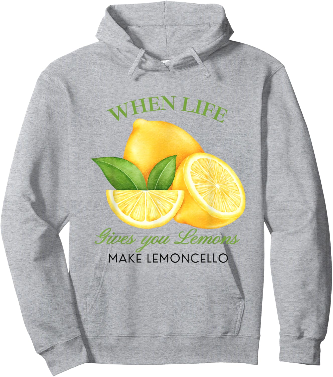 When Life Gives You Lemons Make Lemoncello Funny Cute Women Hoodie - Hoodie | Ash
