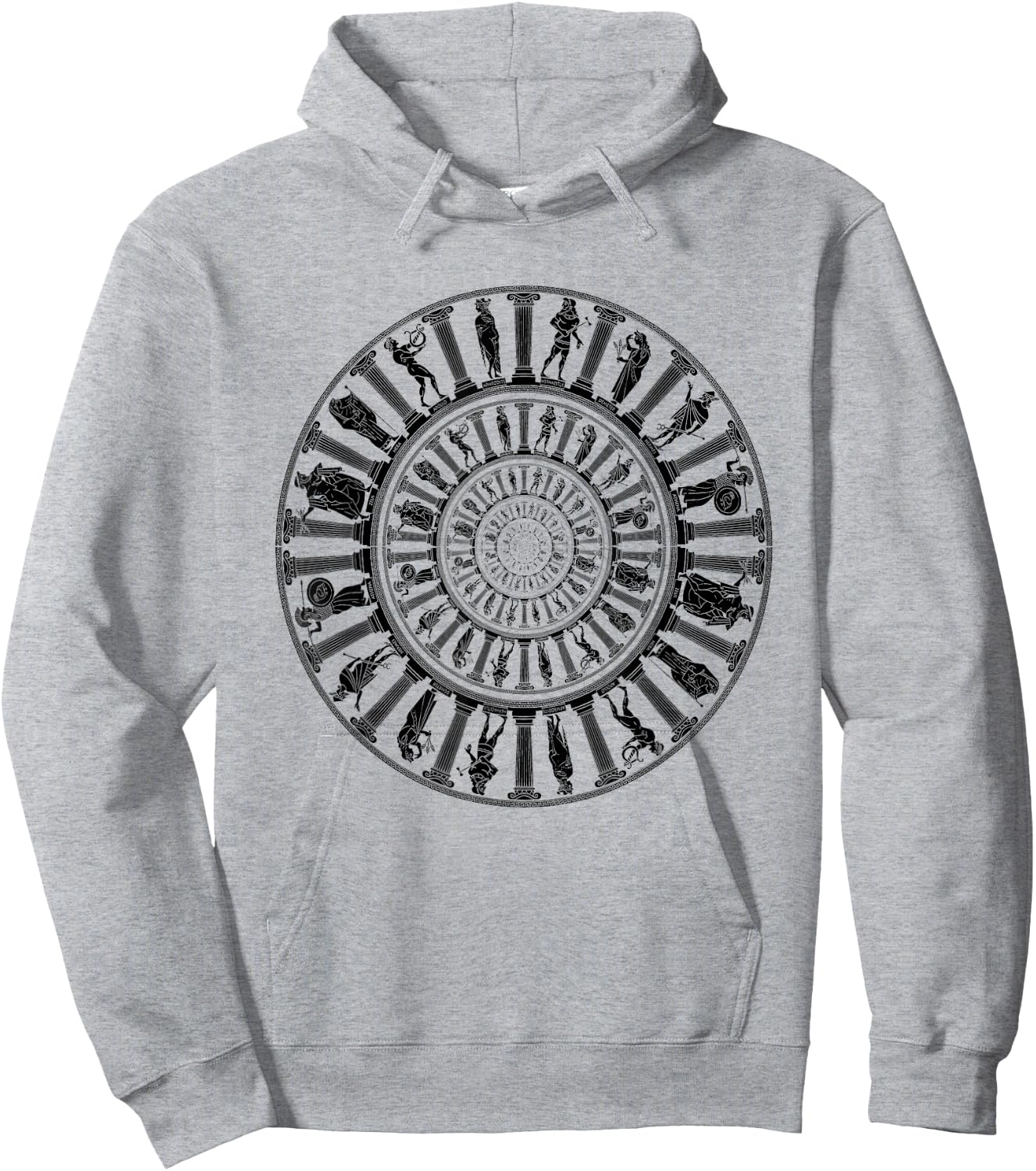Greek Gods Vortex Ancient Greece Mythology Portal Hoodie - Hoodie | Ash
