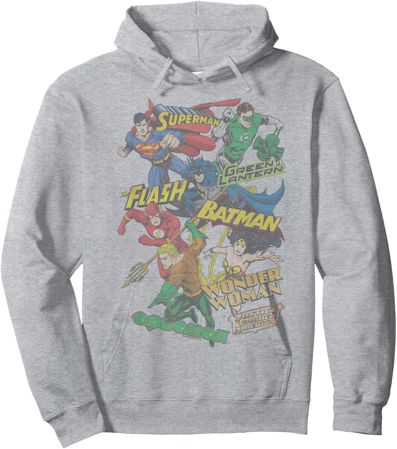 Justice League Justice Collage Hoodie - Hoodie | Ash