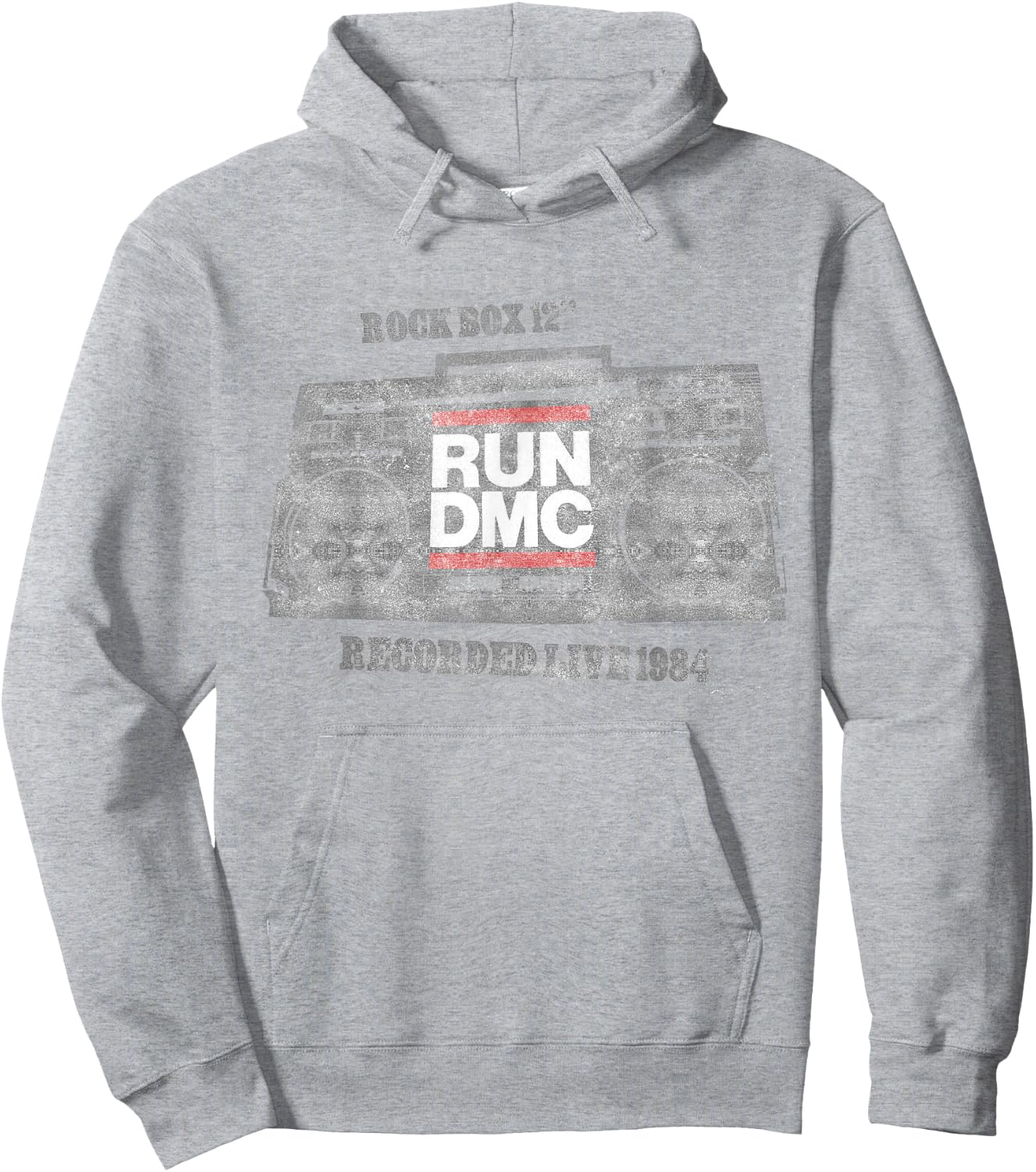 Run DMC Official Recorded Live 1984 Hoodie - Hoodie | Ash