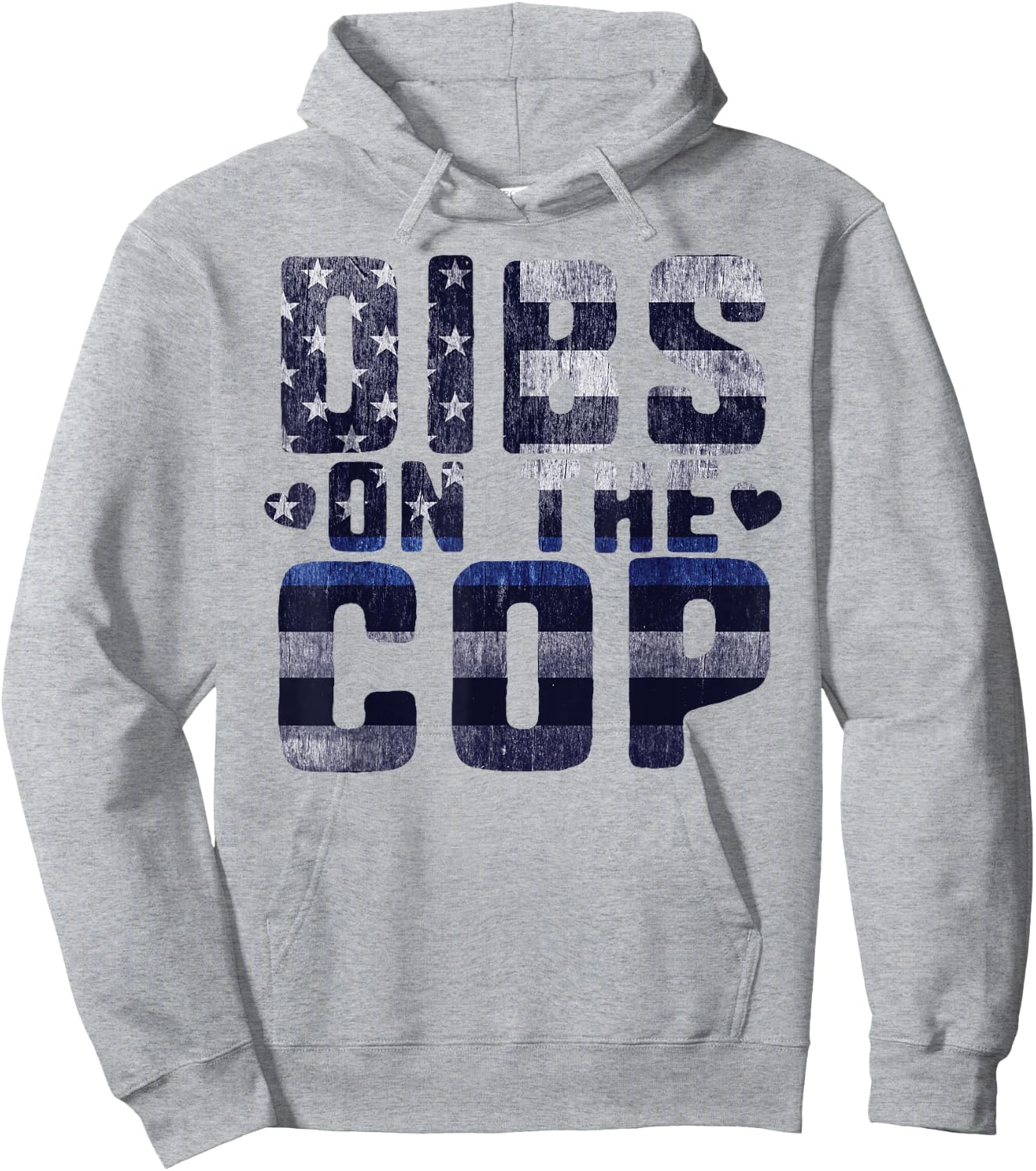 Dibs on the Cop Funny Police Officer Wife or Husband Hoodie - Hoodie | Ash