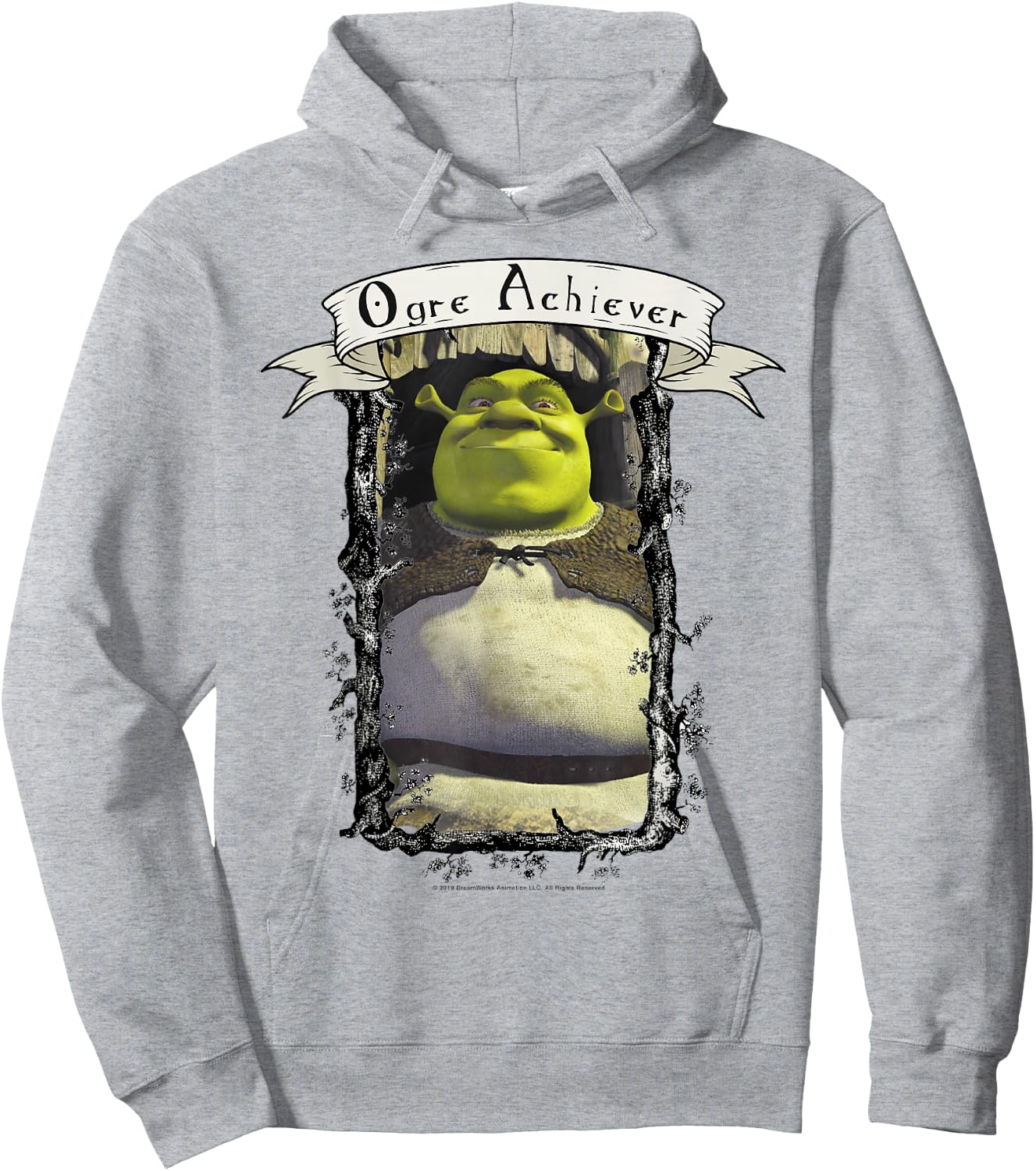 Shrek Ogre Achiever Award Hoodie - Hoodie | Ash