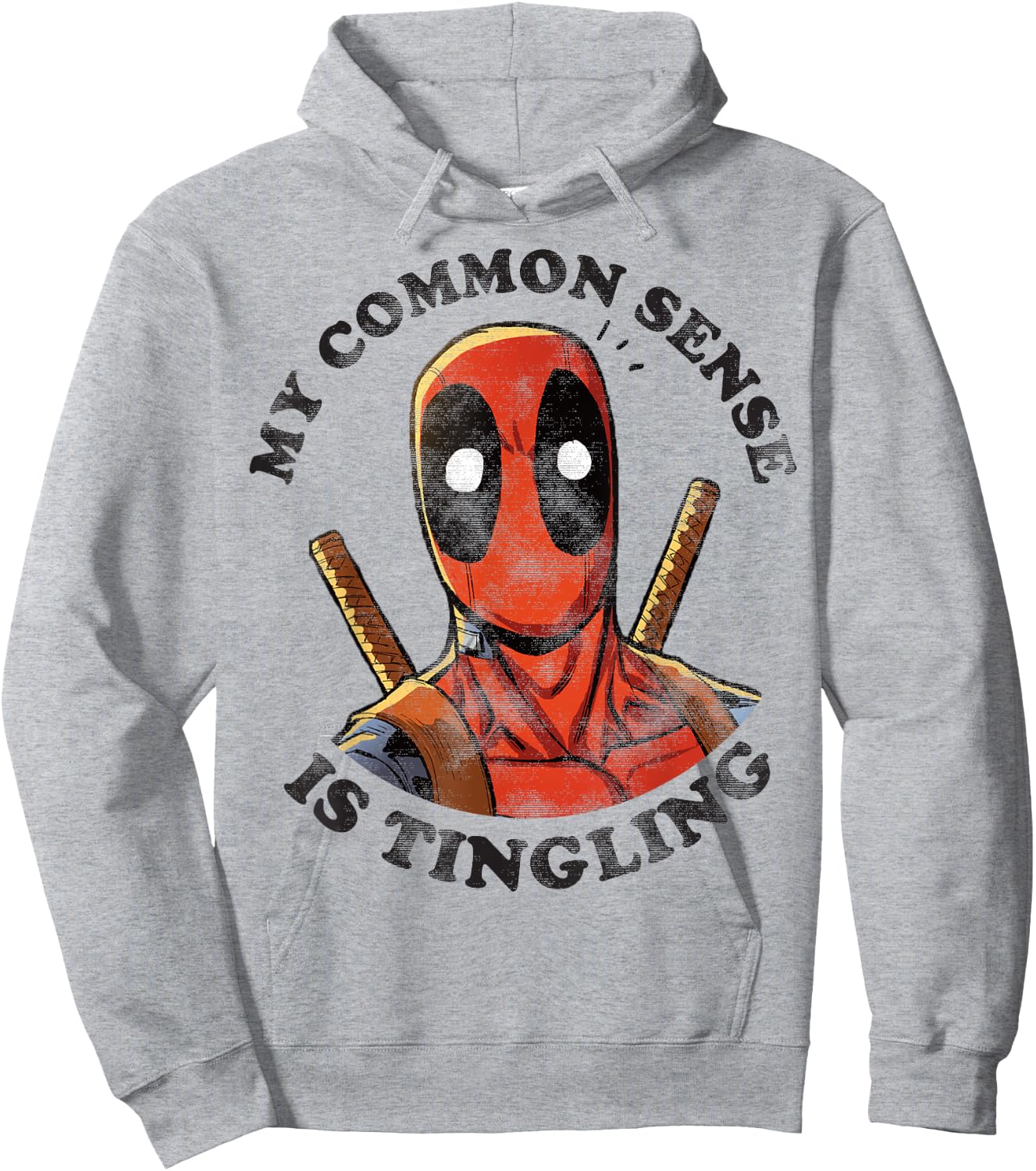 Marvel Deadpool Common Sense is Tingling Graphic Hoodie - Hoodie | Ash