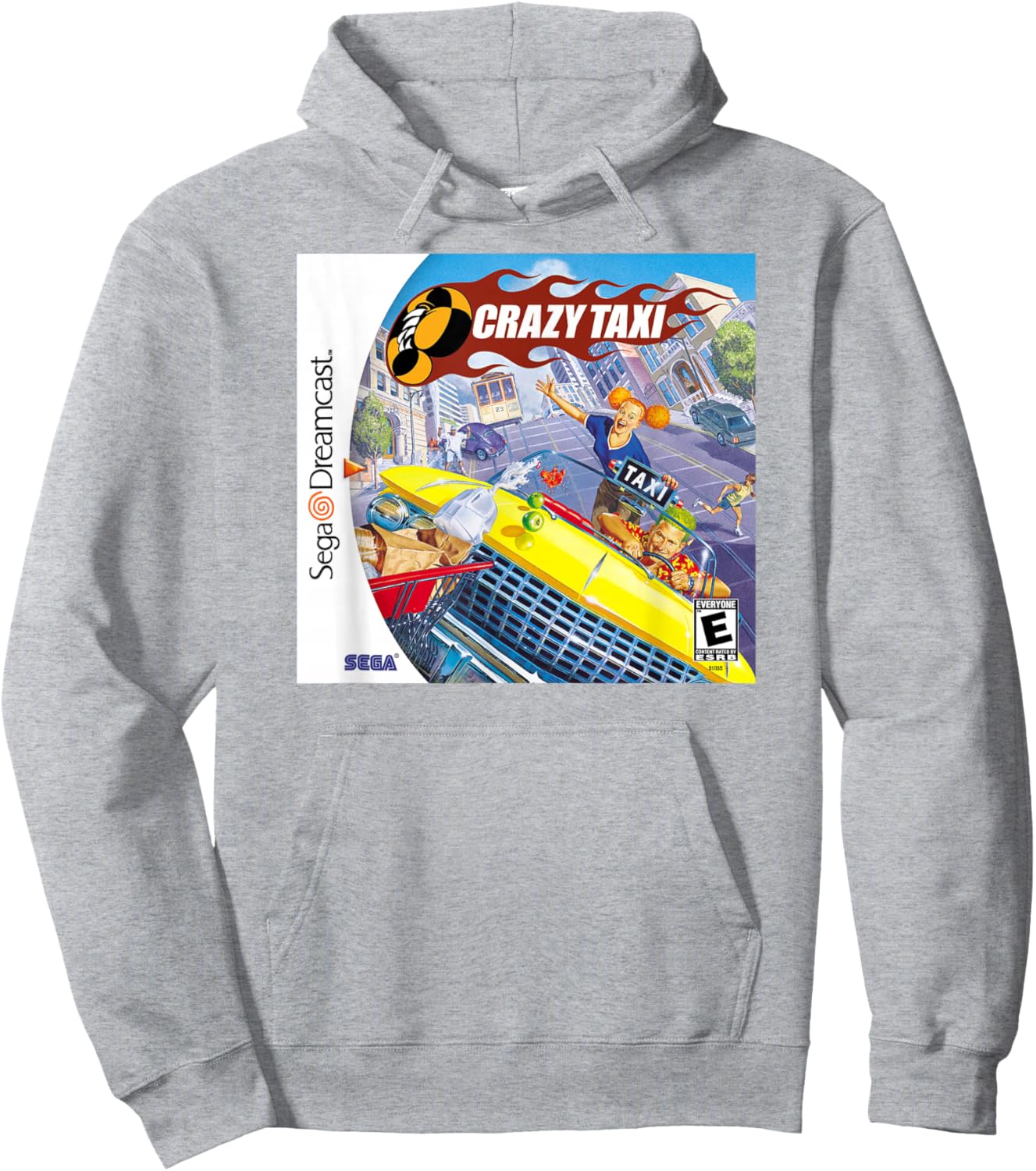 Crazy Taxi Dreamcast Classic Hoodie - Hoodie | Ash