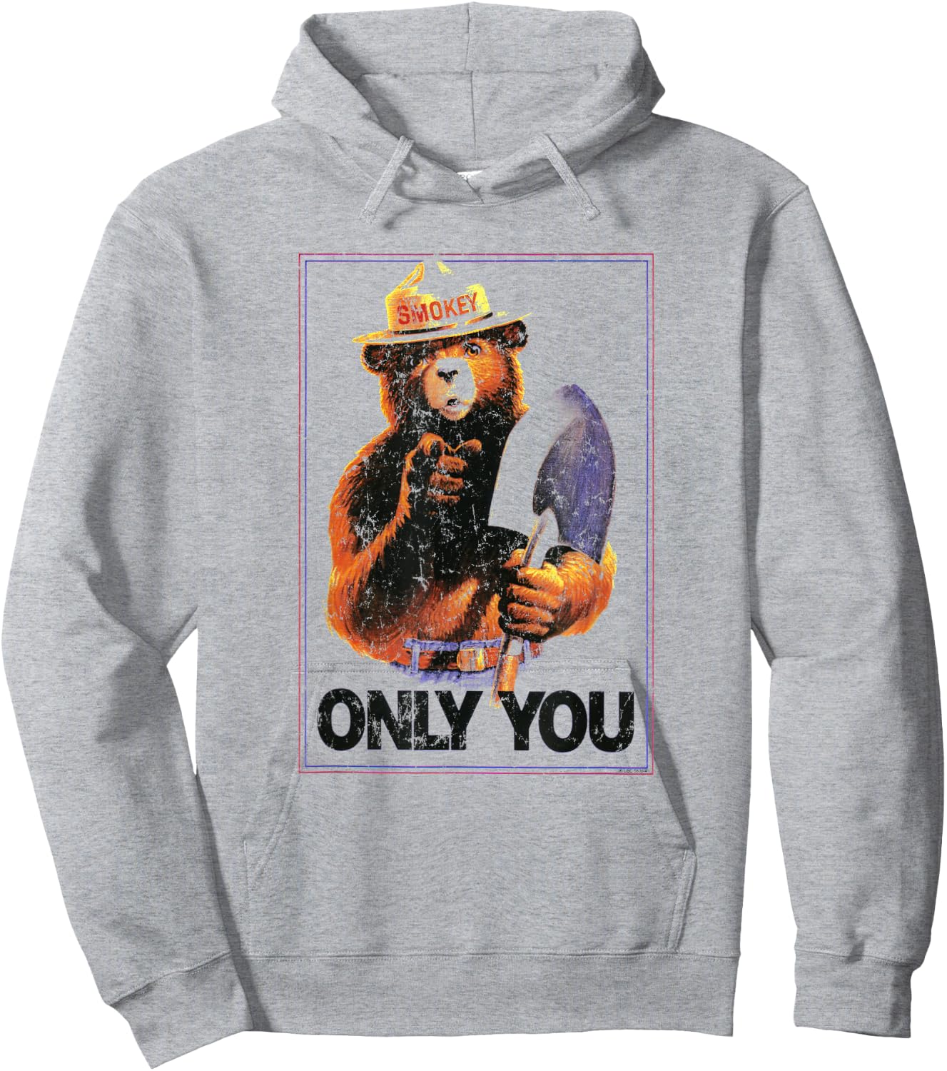 Ripple Junction x Smokey Bear Only You - Vintage Poster Hoodie - Hoodie | Ash