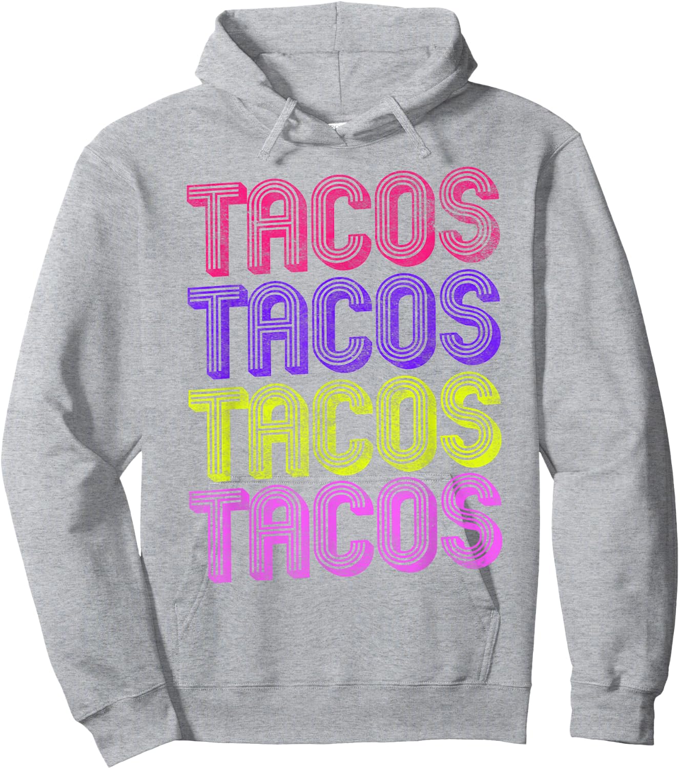 Retro Tacos , 80s Taco Tuesday Shirt , Kids Hoodie - Hoodie | Ash