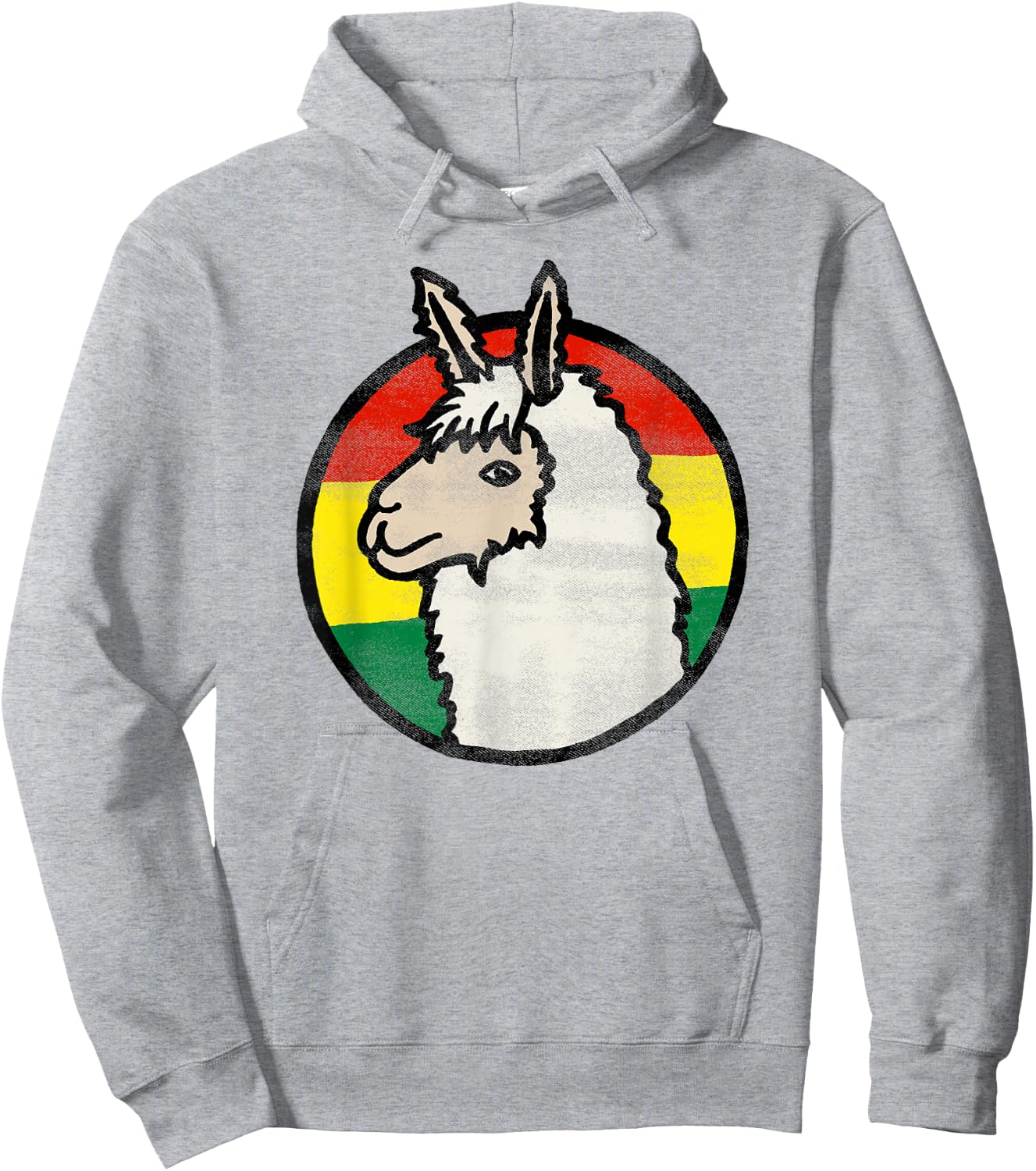 BOLIVIA Bolivian Flag Travel Souvenir Alpaca Hoodie - Hoodie | Ash