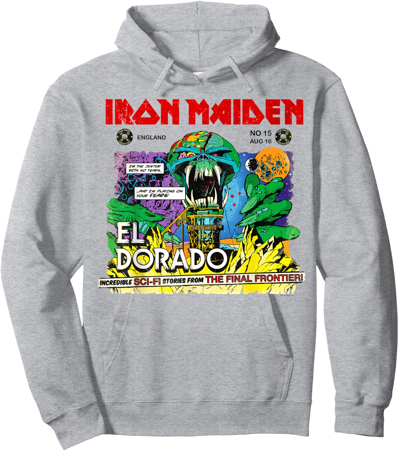 Iron Maiden - El Dorado Hoodie - Hoodie | Ash