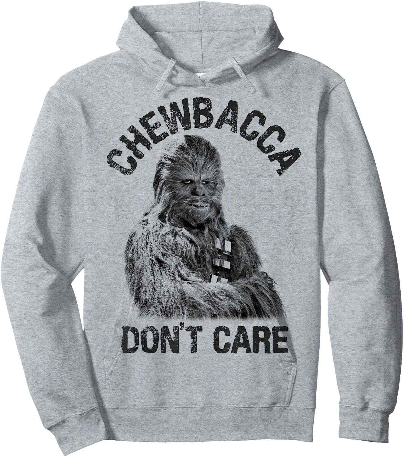 Star Wars Chewbacca Don't Care Funny Logo Hoodie - Hoodie | Ash
