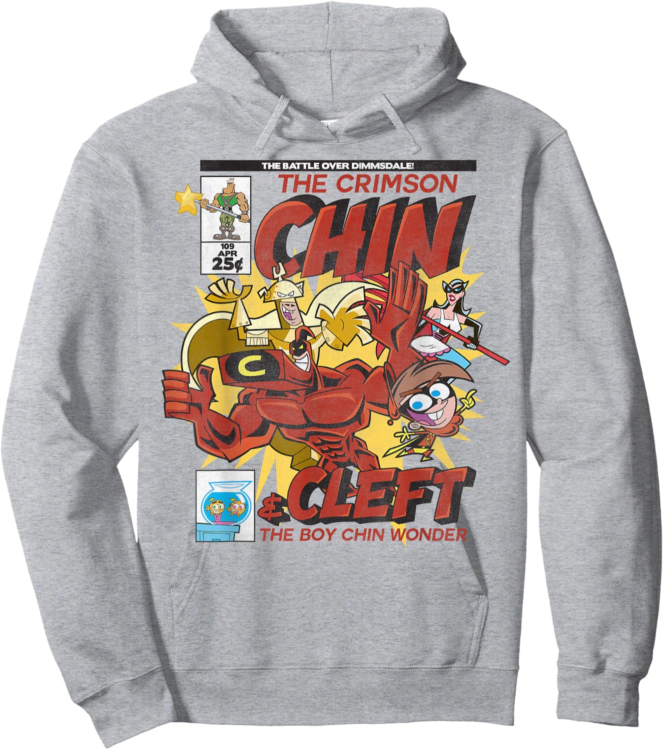Nickelodeon Hey Arnold Crimson Chin Hoodie - Hoodie | Ash