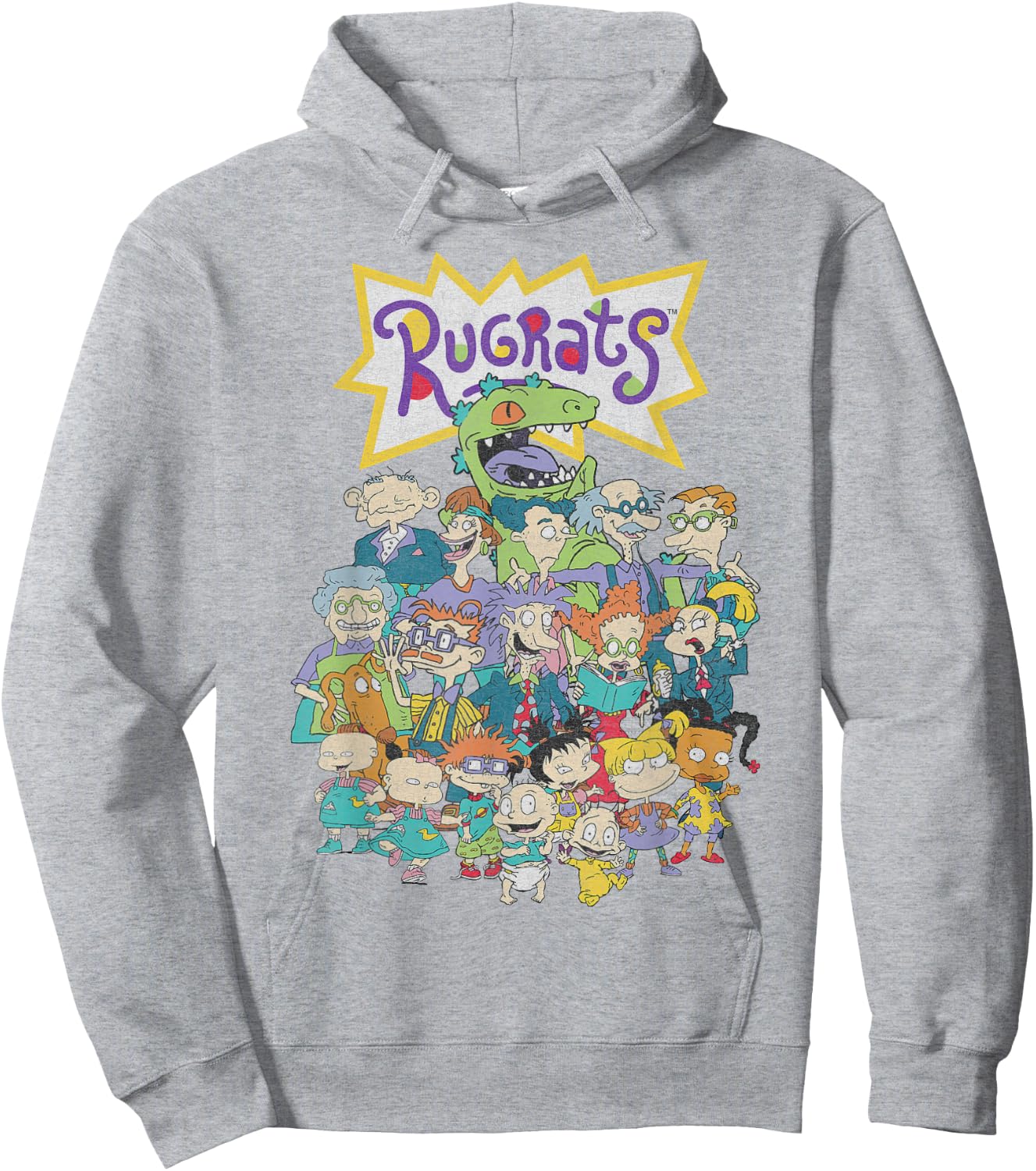 Nickelodeon Rugrats Full Character Portrait Hoodie - Hoodie | Ash
