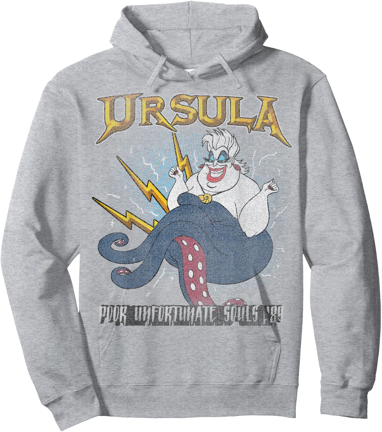 Disney Little Mermaid Ursula Quote Portrait Vintage Hoodie - Hoodie | Ash