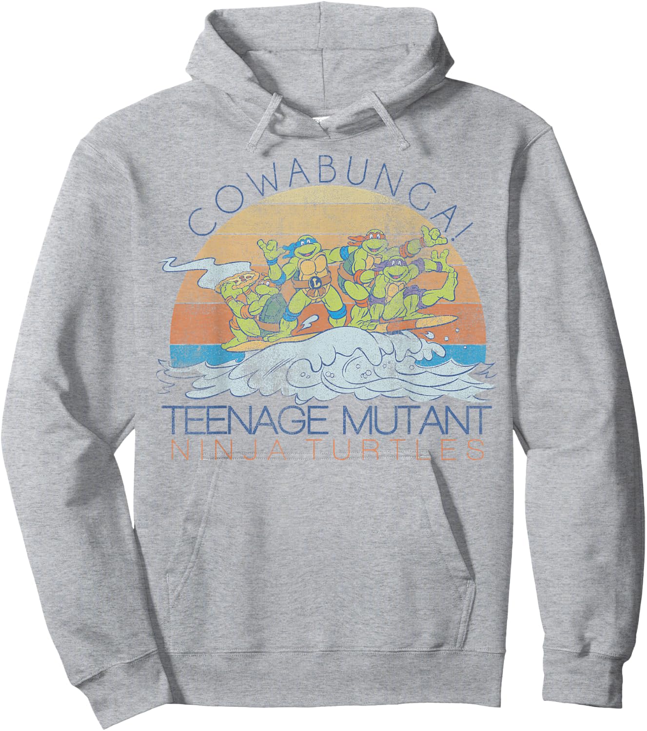 Teenage Mutant Ninja Turtles Cowabunga Surf -Shirt Hoodie - Hoodie | Ash