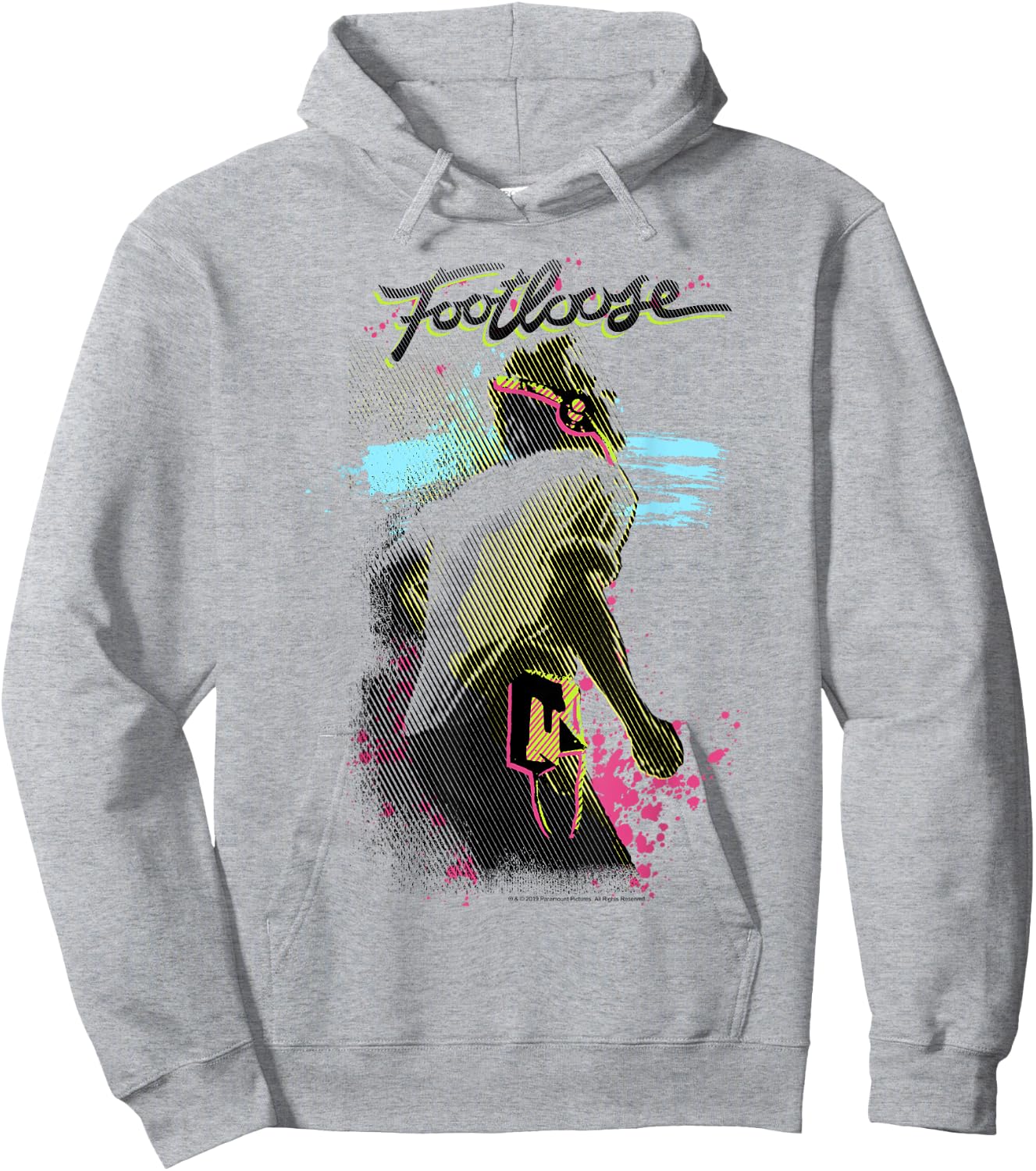 Footloose Neon Poster Title Logo Hoodie - Hoodie | Ash
