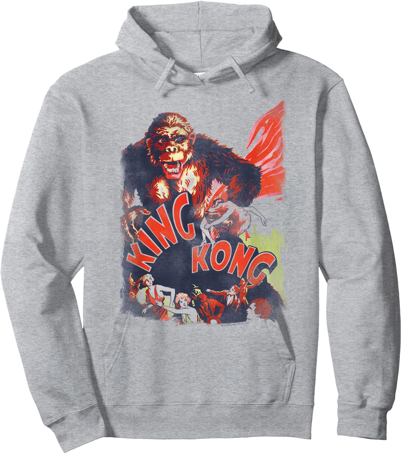 King Kong You Better Run Hoodie - Hoodie | Ash