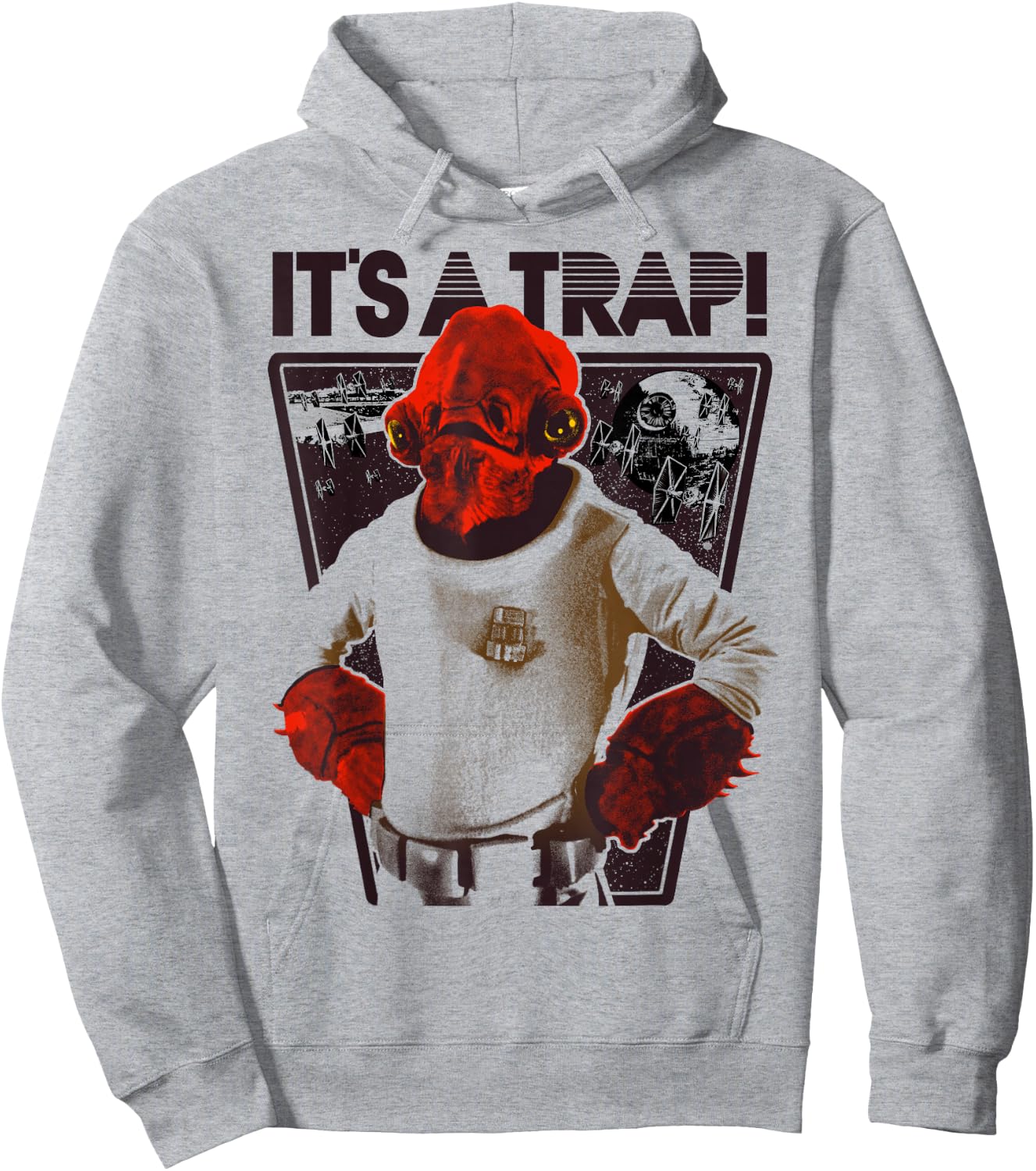 Star Wars Admiral Ackbar It's a Trap! Hoodie - Hoodie | Ash