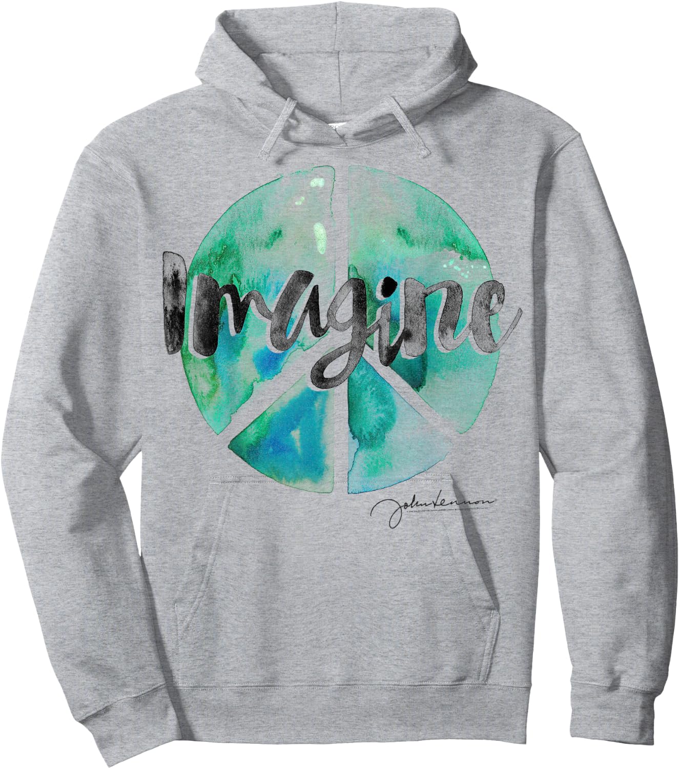 John Lennon - Peace Sign Hoodie - Hoodie | Ash