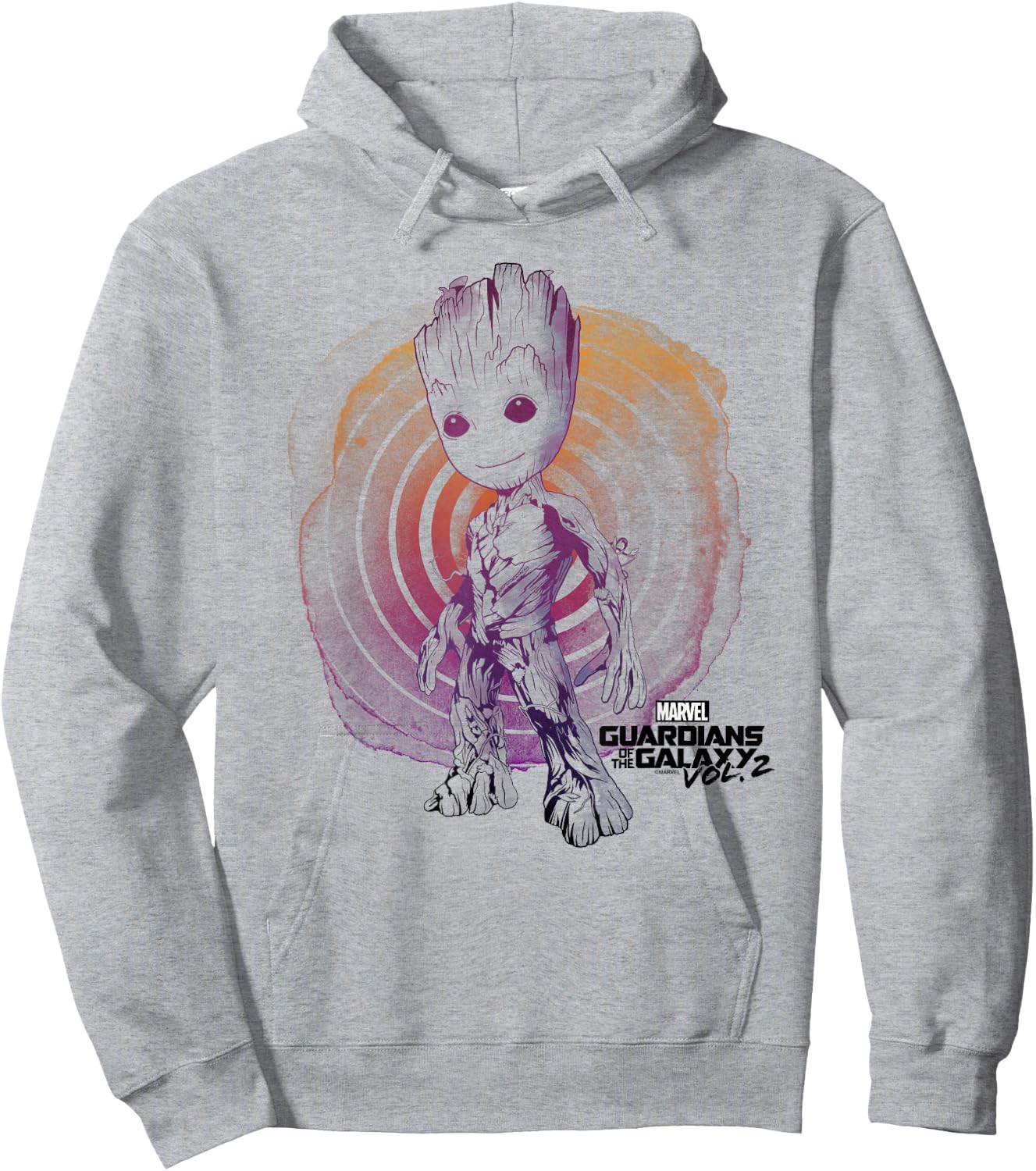 Marvel Guardians Vol. 2 Groot Watercolor Swirl C1 Hoodie - Hoodie | Ash