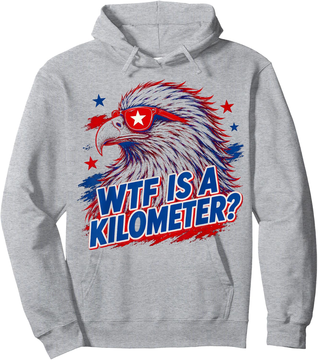 WTF is A Kilometer, 4th of July Hoodie - Hoodie | Ash