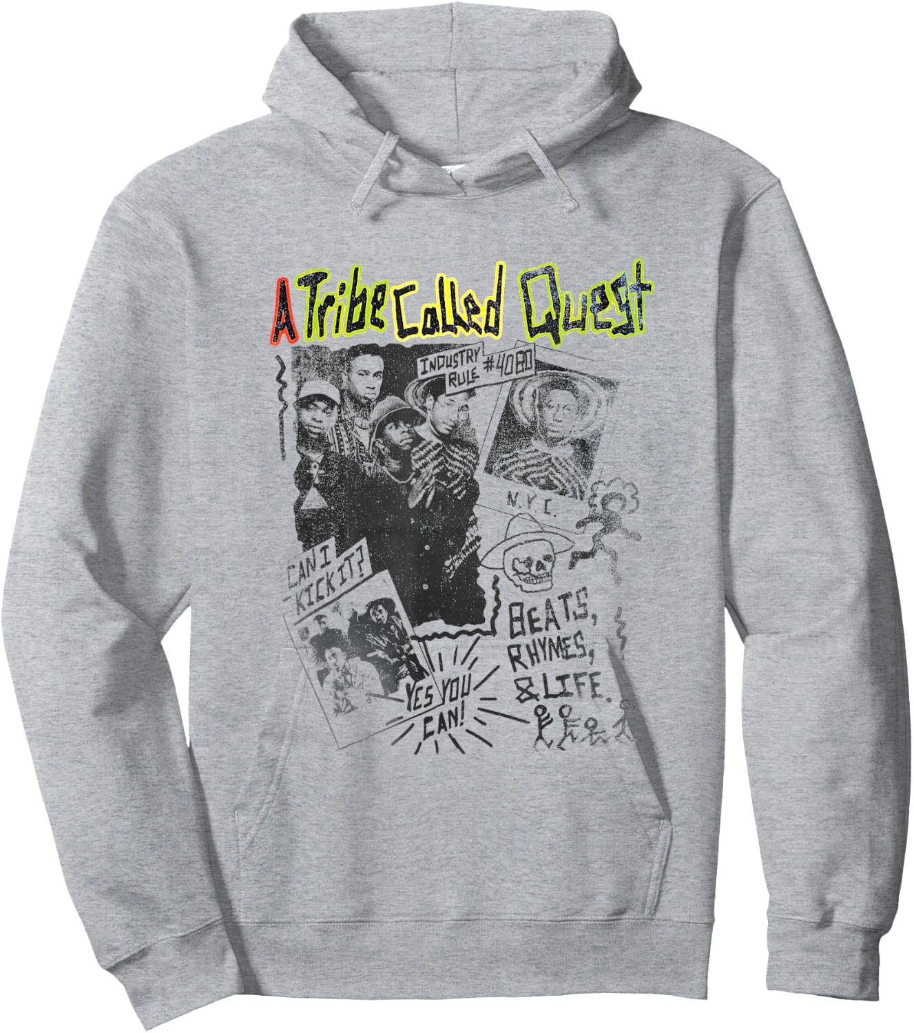A Tribe Called Quest Band Collage Hoodie - Hoodie | Ash
