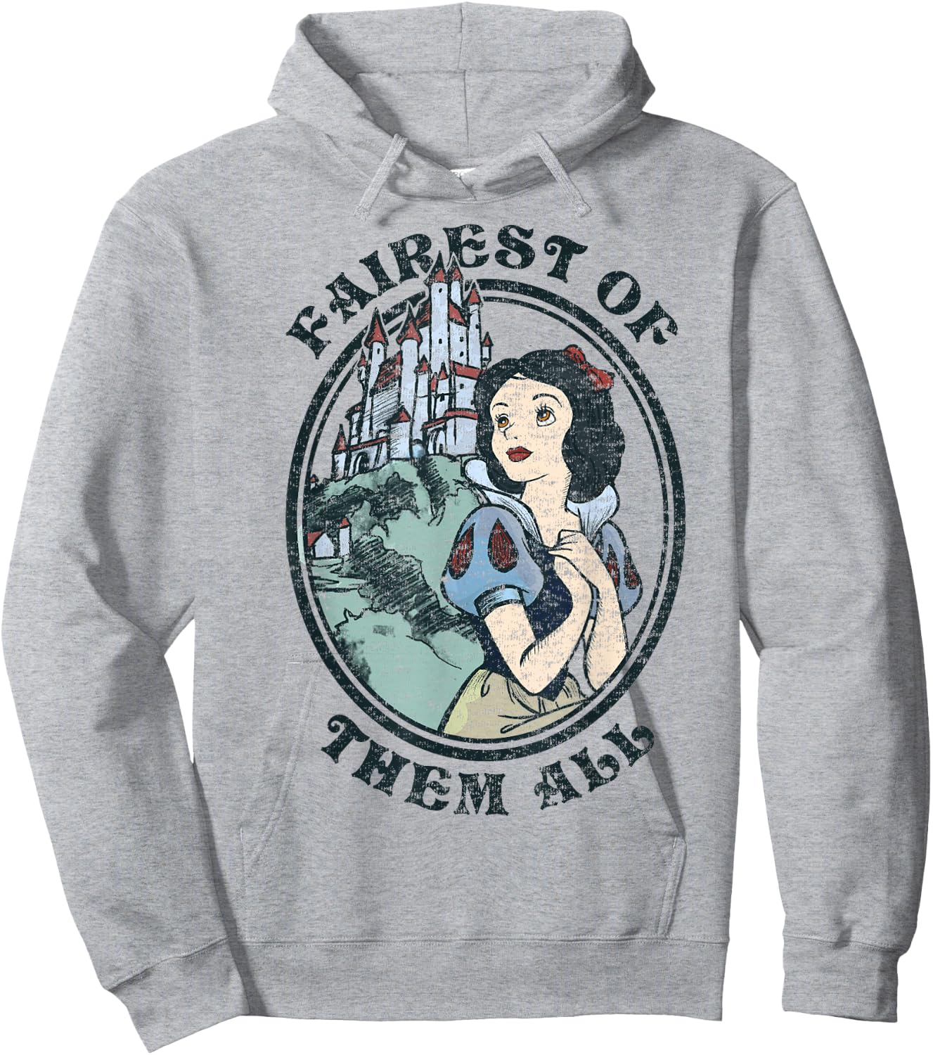 Disney Snow White Fairest of Them All Vintage Portrait Hoodie - Hoodie | Ash